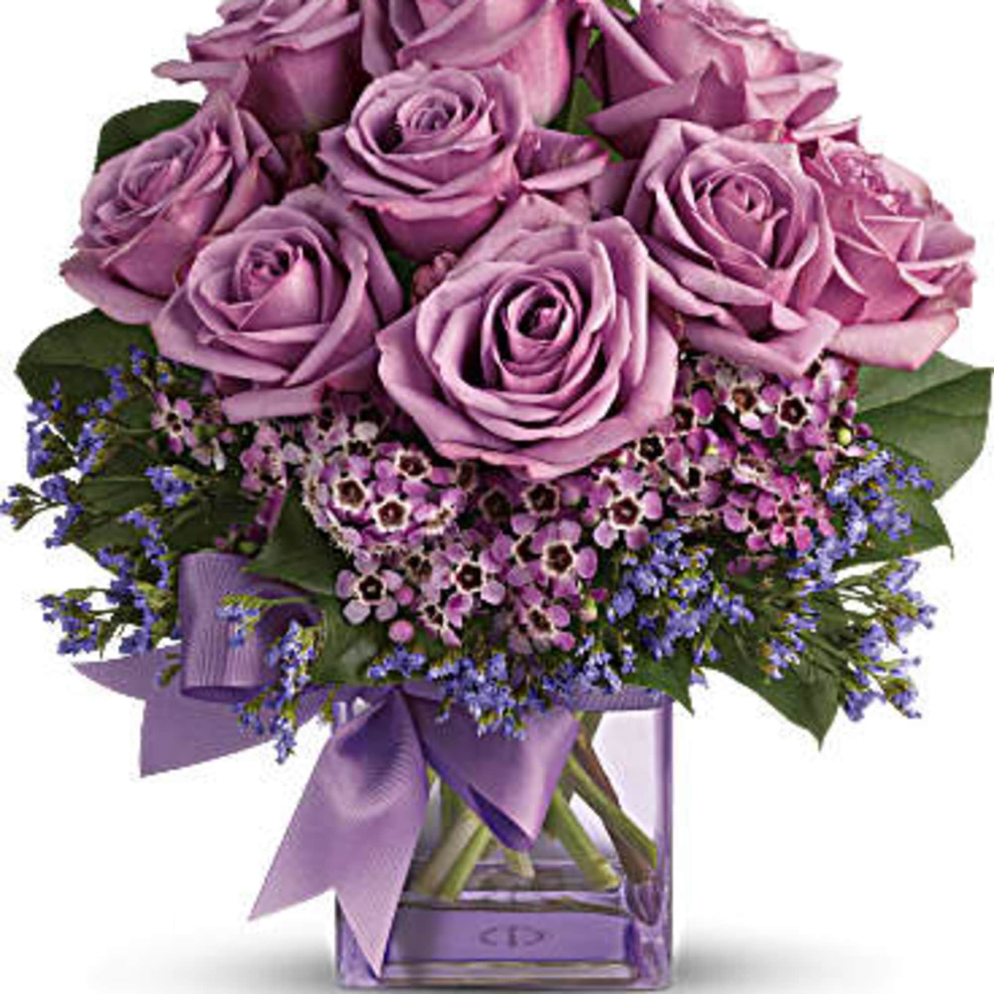 Fresh as morning dew. Beautiful blooms in all shades of purple are