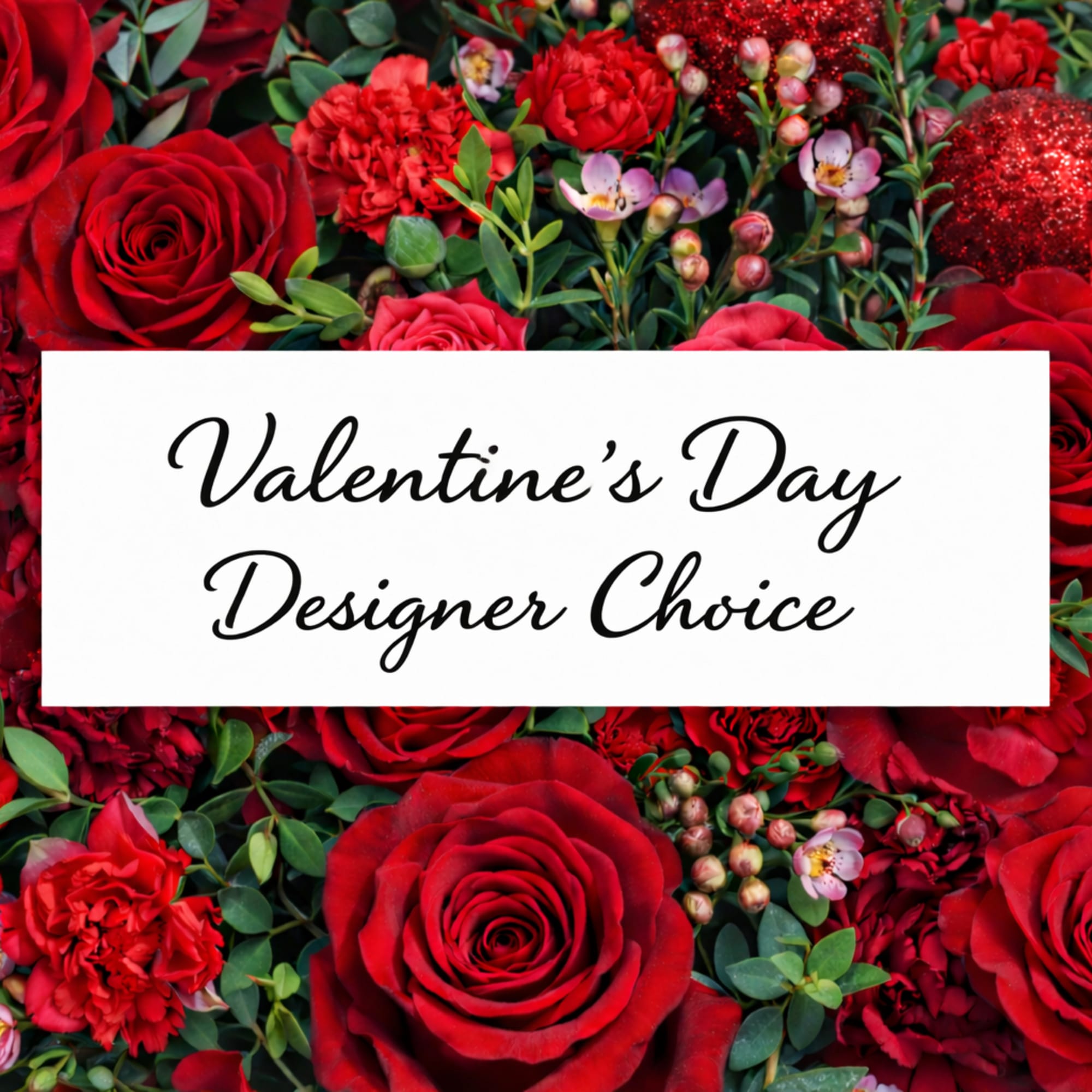 A beautiful Valentine&rsquo;s Day arrangement designed with the freshest blooms in rich