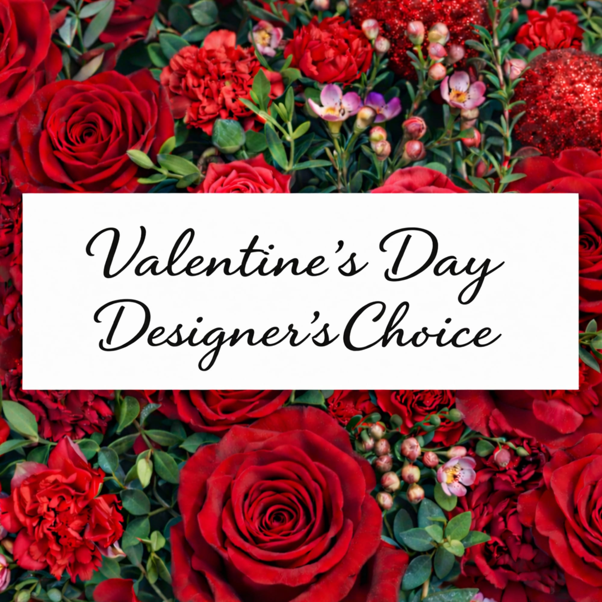 A beautiful Valentine&rsquo;s Day arrangement designed with the freshest blooms in rich