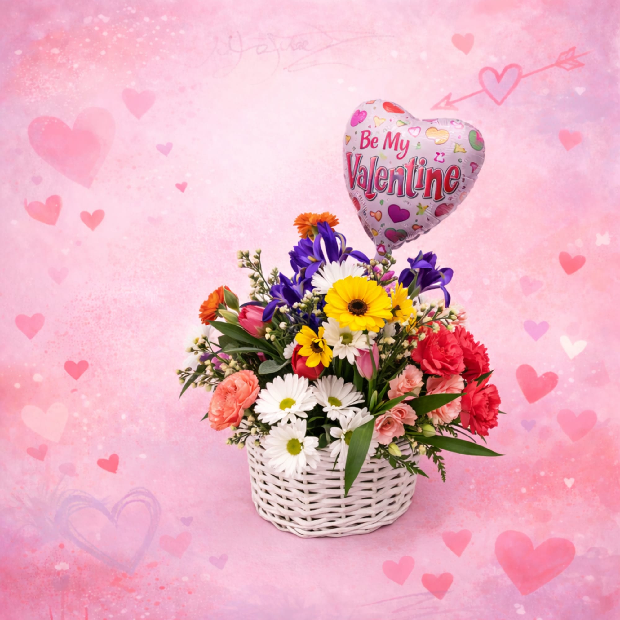 Love and Laughter Basket is like a little burst of sunshine wrapped