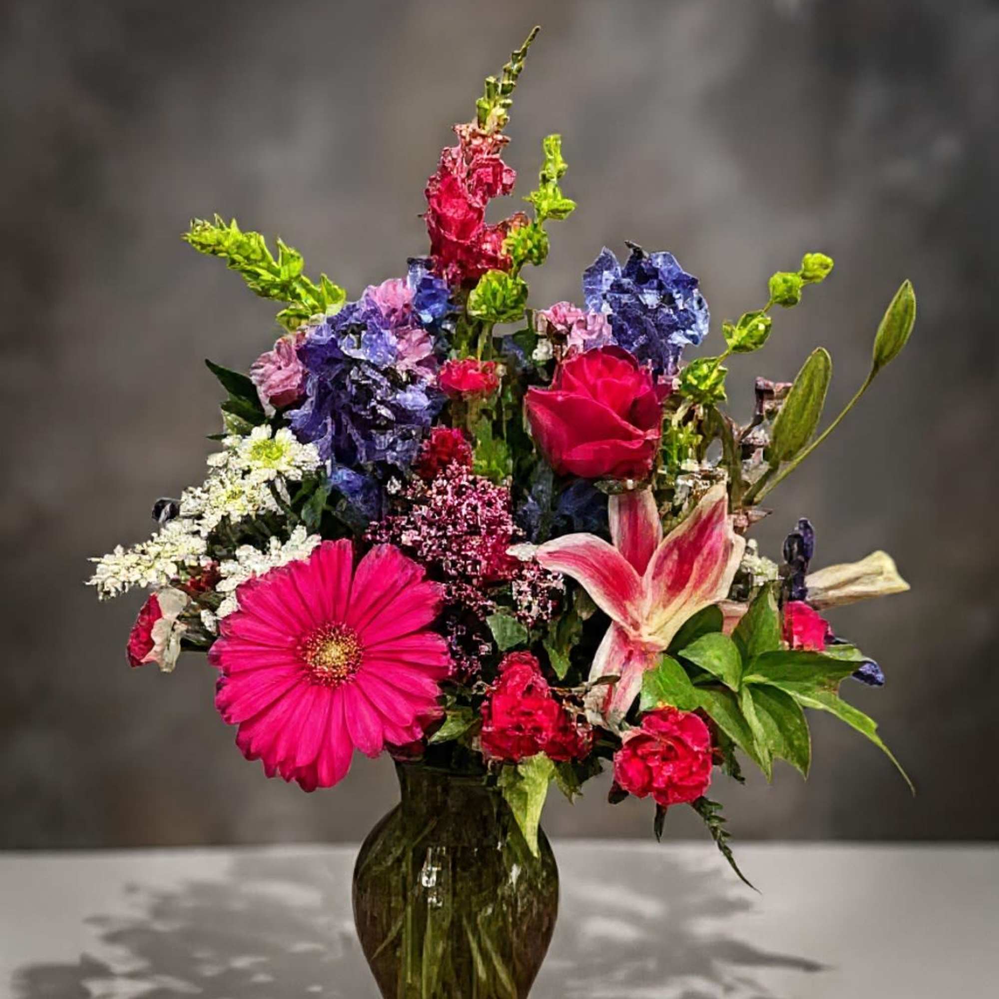 Flowers will never compare to her, but this grand bouquet comes close.