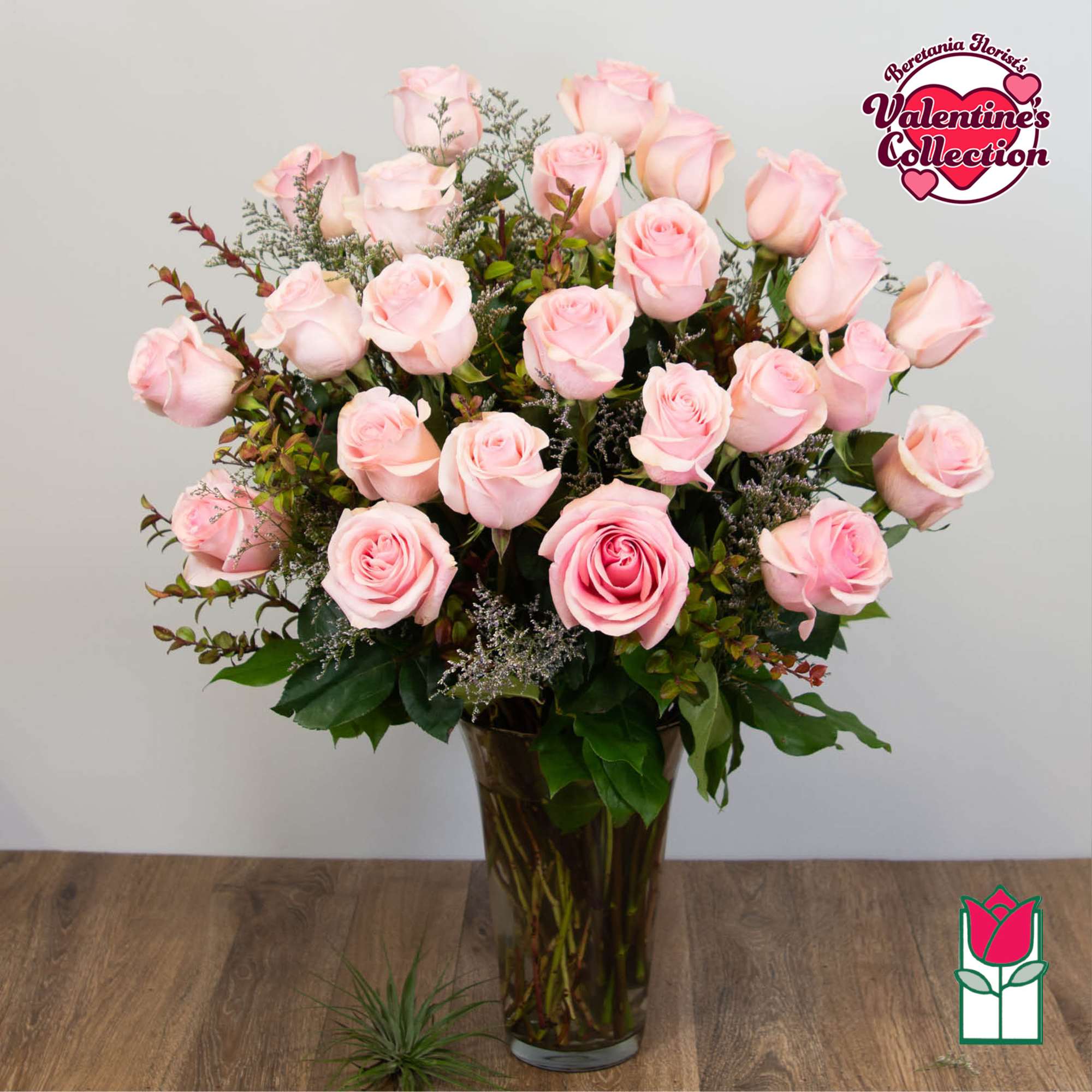  1 Dozen Premium Long Stem Pink Roses

The Beretania Florist one dozen