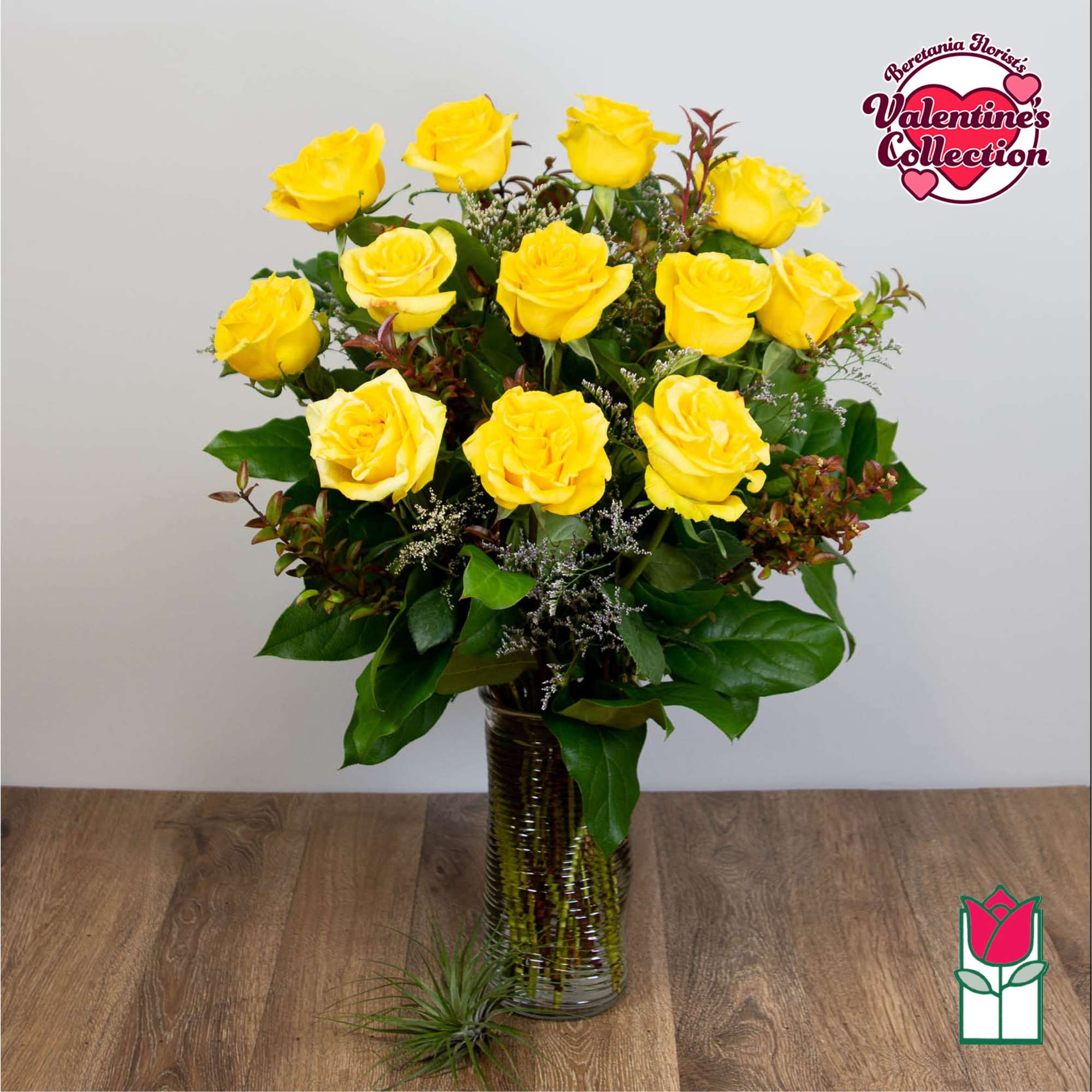 1 Dozen Premium Long Stem Yellow Roses

The Beretania Florist one dozen extra