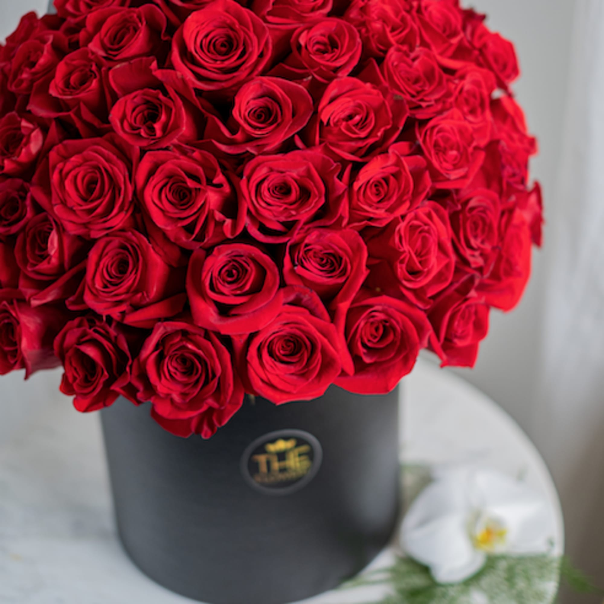 50 Red roses are such a classic. In the box they give