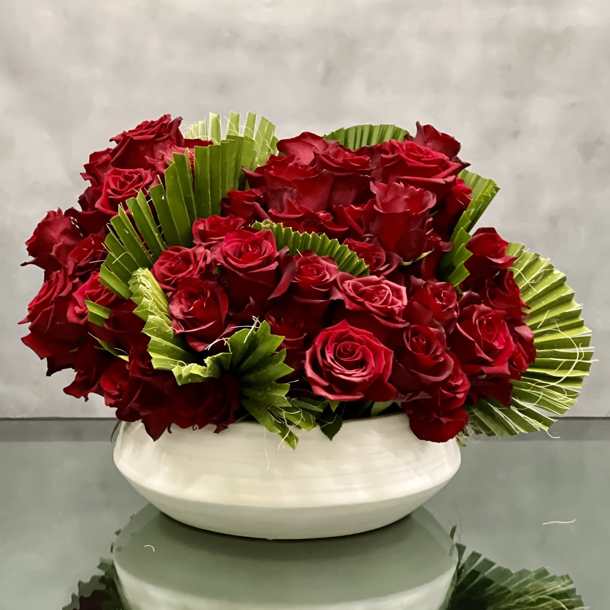 Beverly Hills Florist presents this Rich arrangement for same day delivery! A