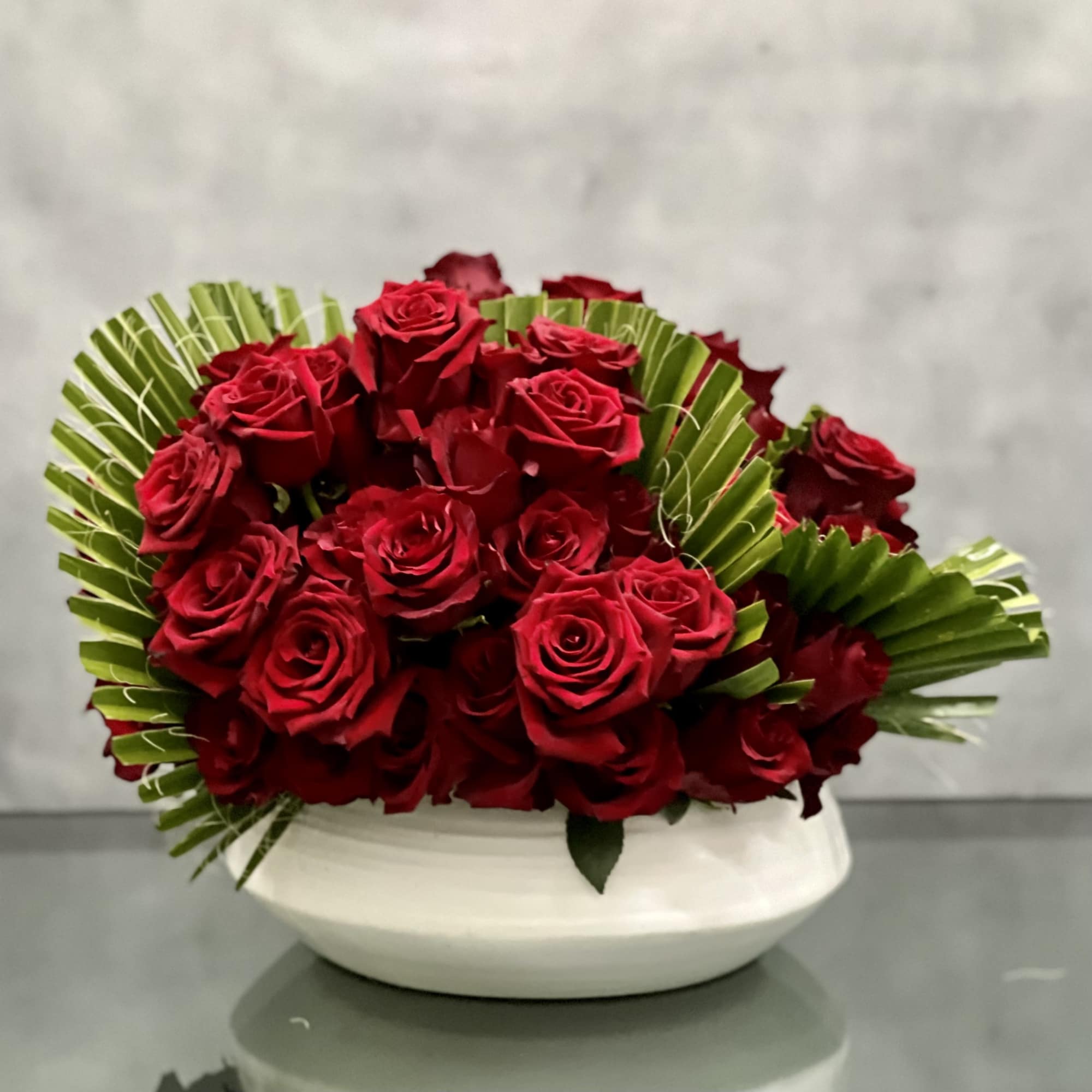 Beverly Hills Florist presents this Rich arrangement for same day delivery! A