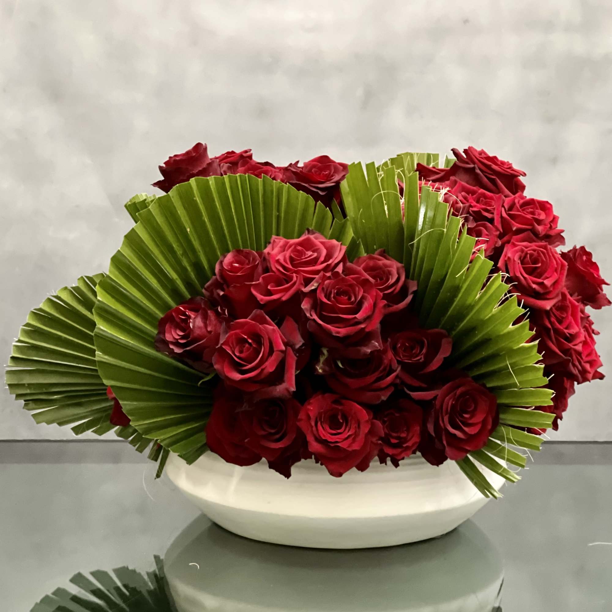 Beverly Hills Florist presents this Rich arrangement for same day delivery! A