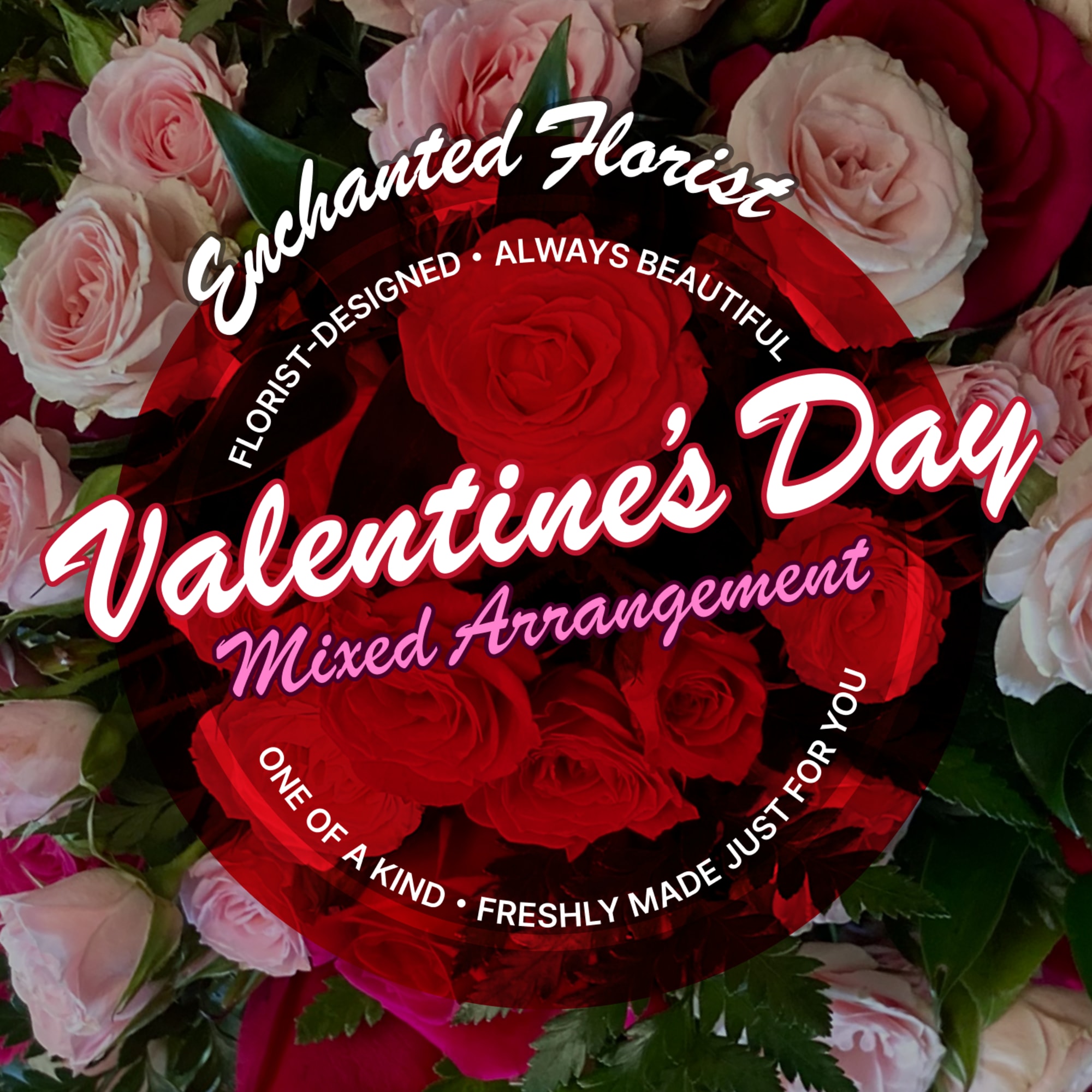Trust our artisan florists to design a one-of-a-kind Valentine&rsquo;s Day holiday arrangement