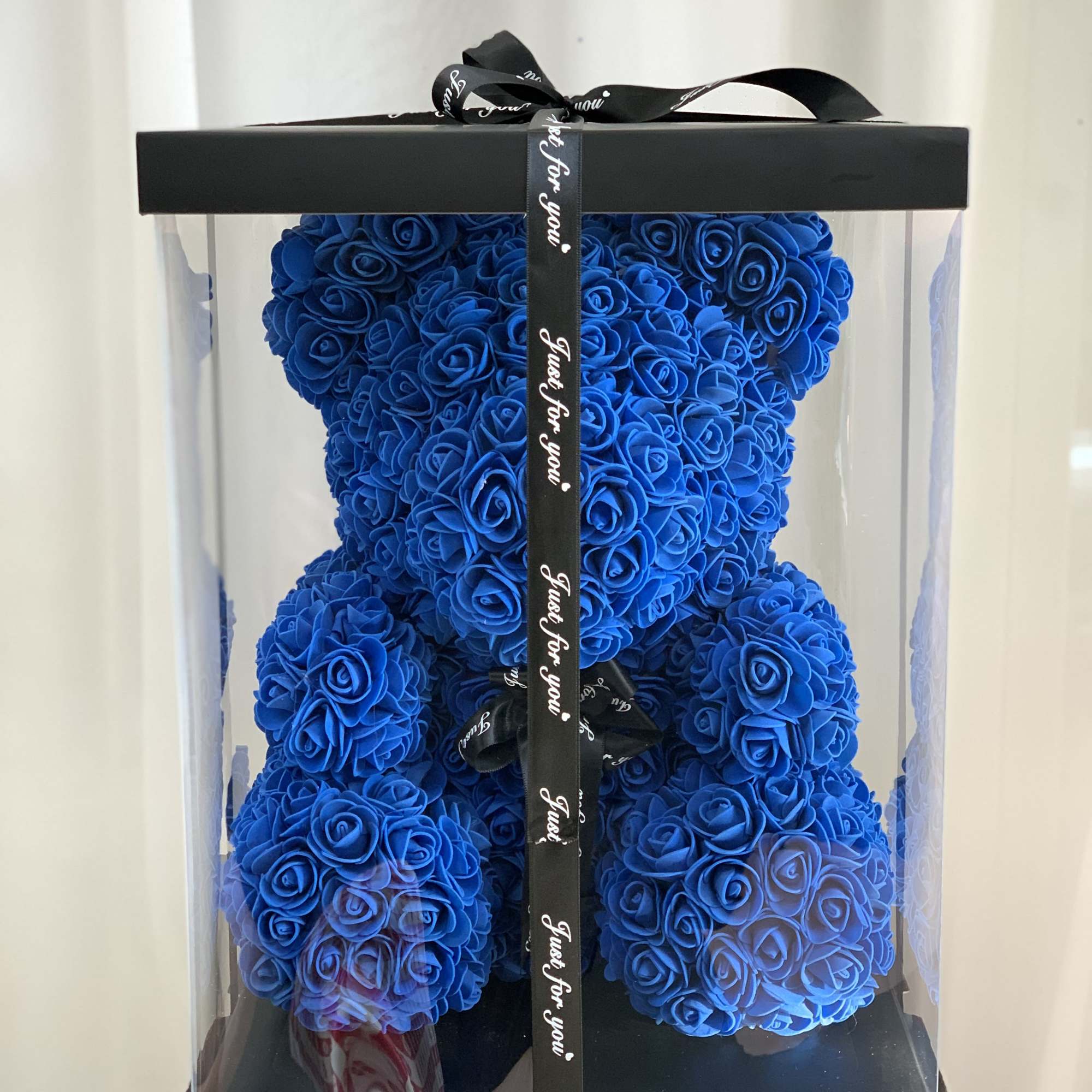 Each lovely, Styrofoam, Rose Teddy Bear is 100% handmade and covered with