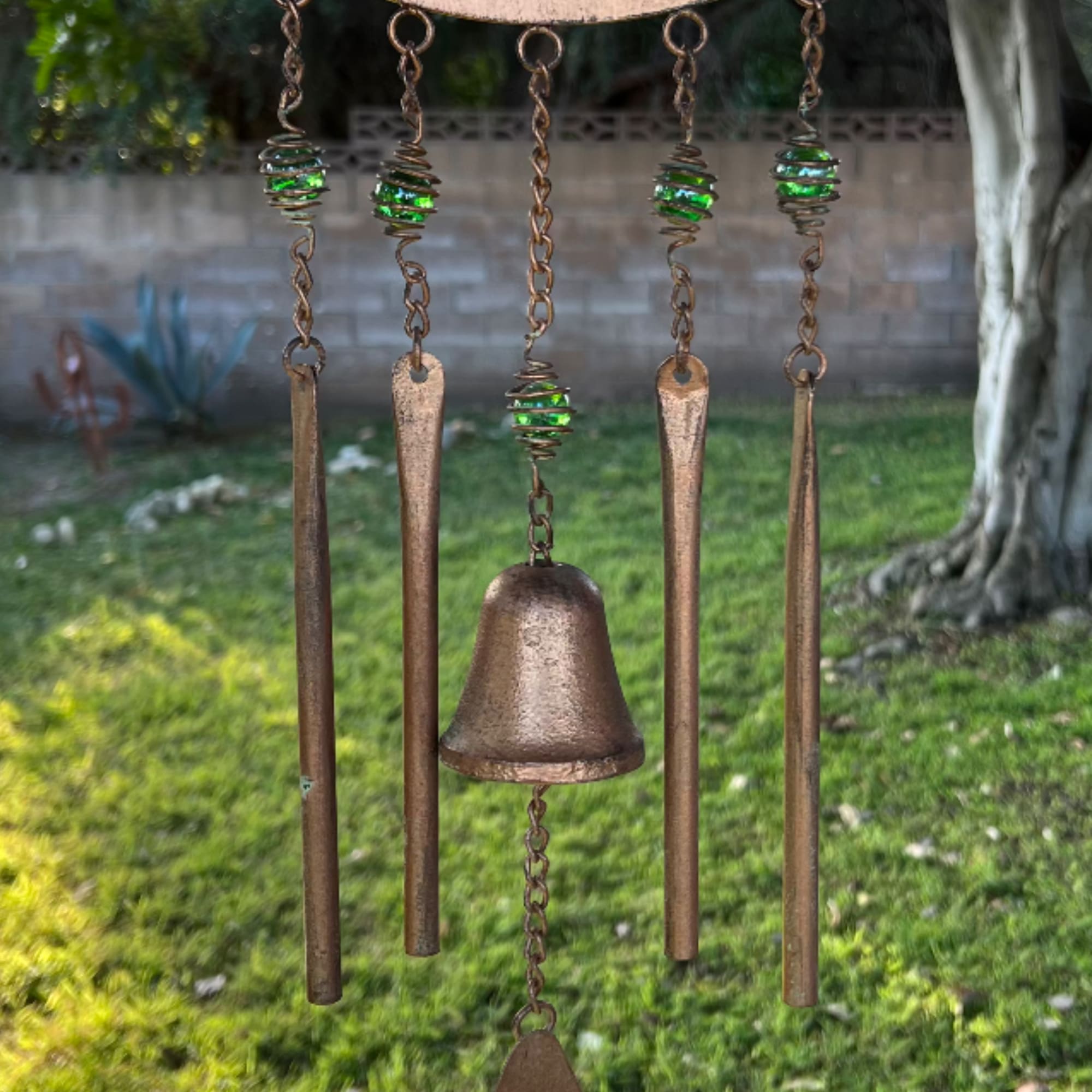 Add on a beautiful bronze wind chime to your purchase. This wind