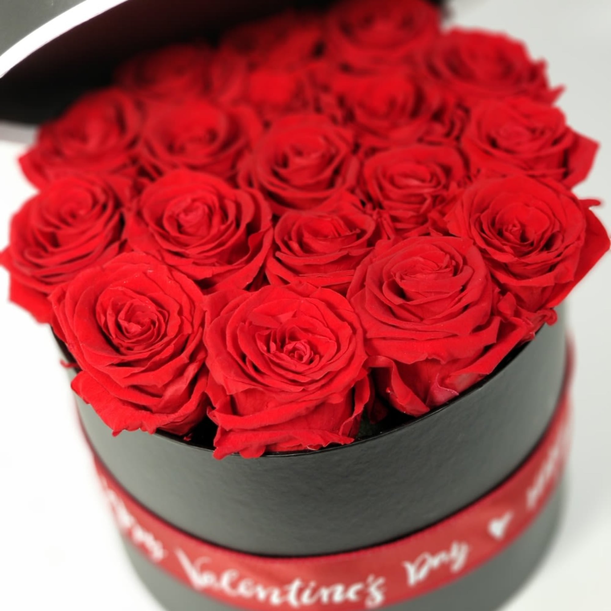 12, 18, or 24 Preserved Red Roses in a Box to Last