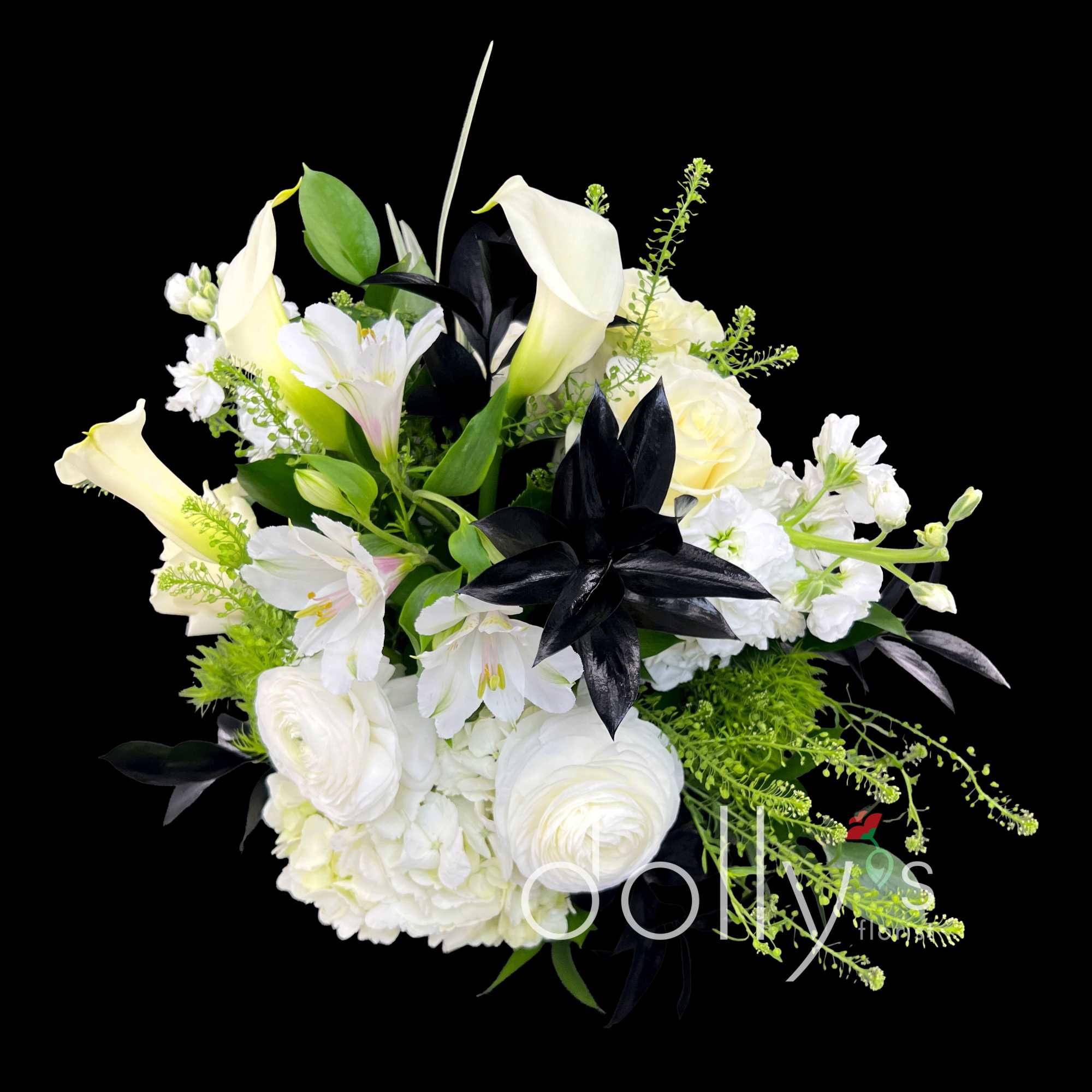 Black tie elegance in a white cube.