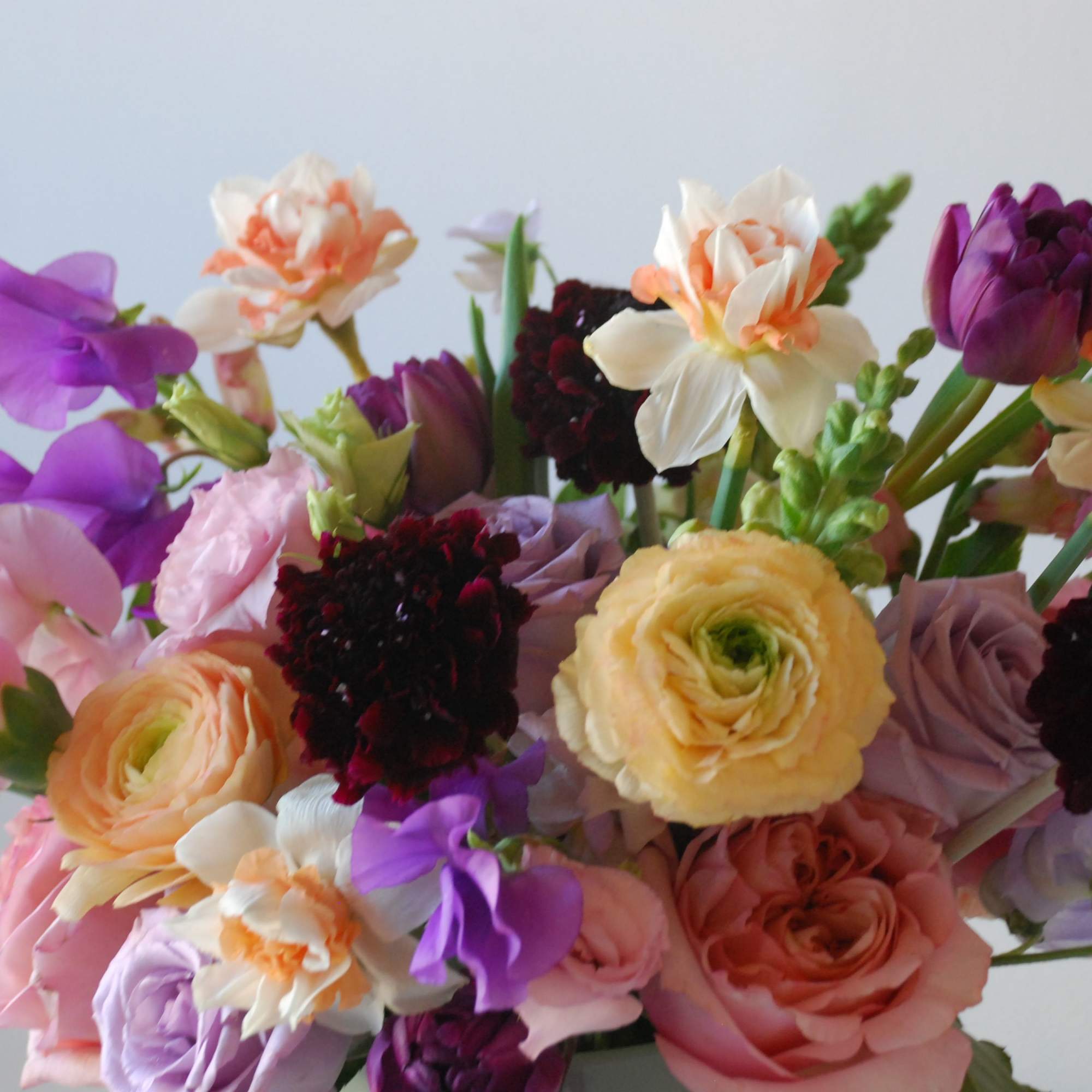 To your other special half. 
This seasonal floral piece is full of