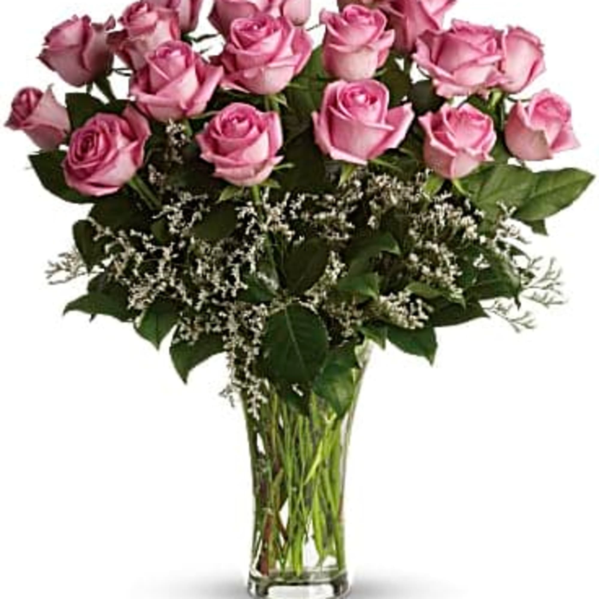 Classic pink roses, tradition says they stand for I like you or