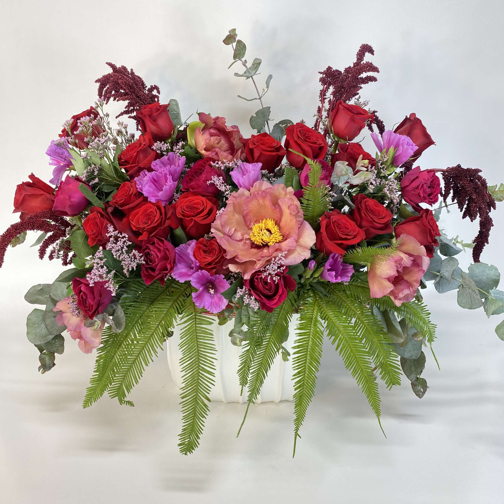 Romantic, large and elegant floral arrangement, designer choice.