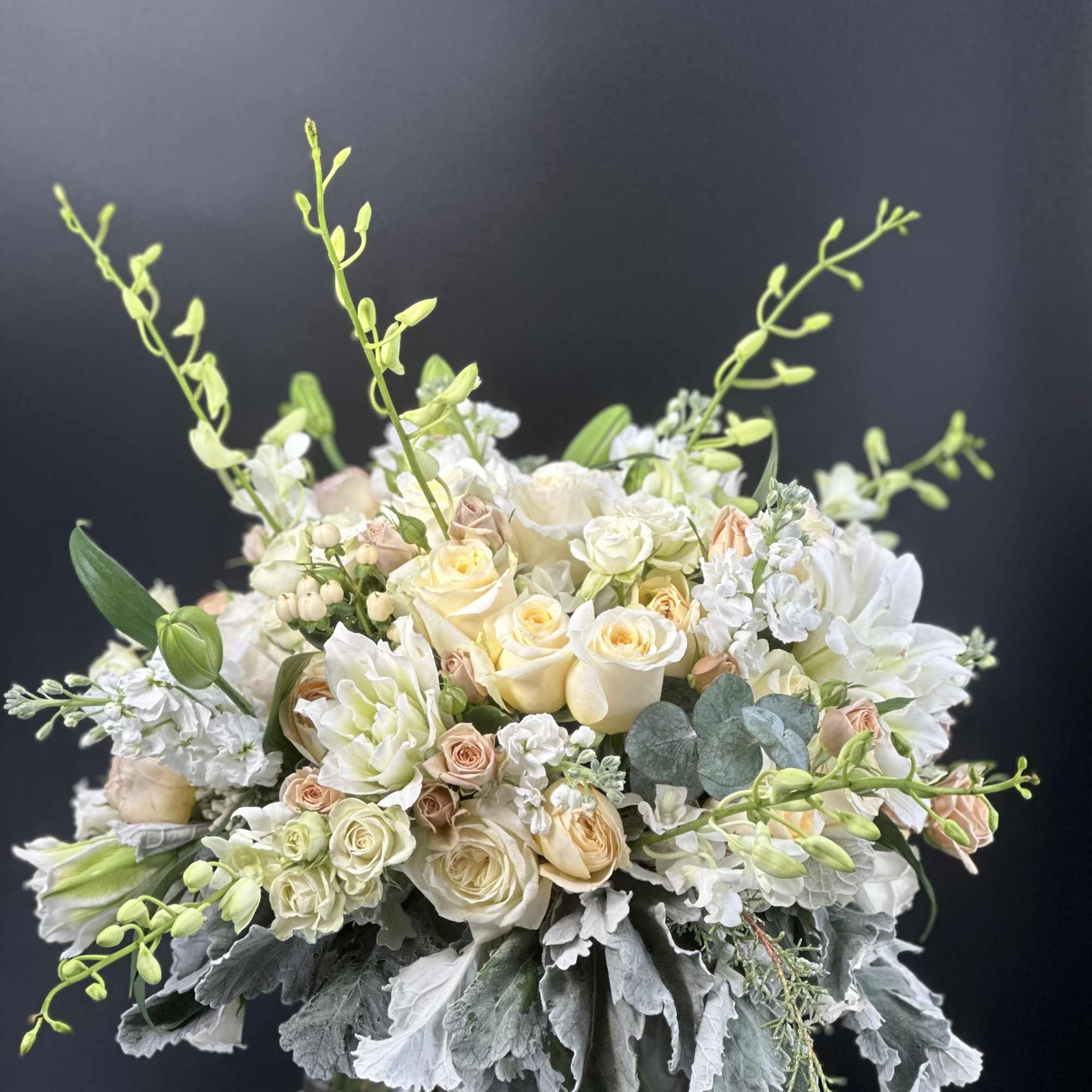 An exquisite ,one - of -a -kind floral arrangement designed for those