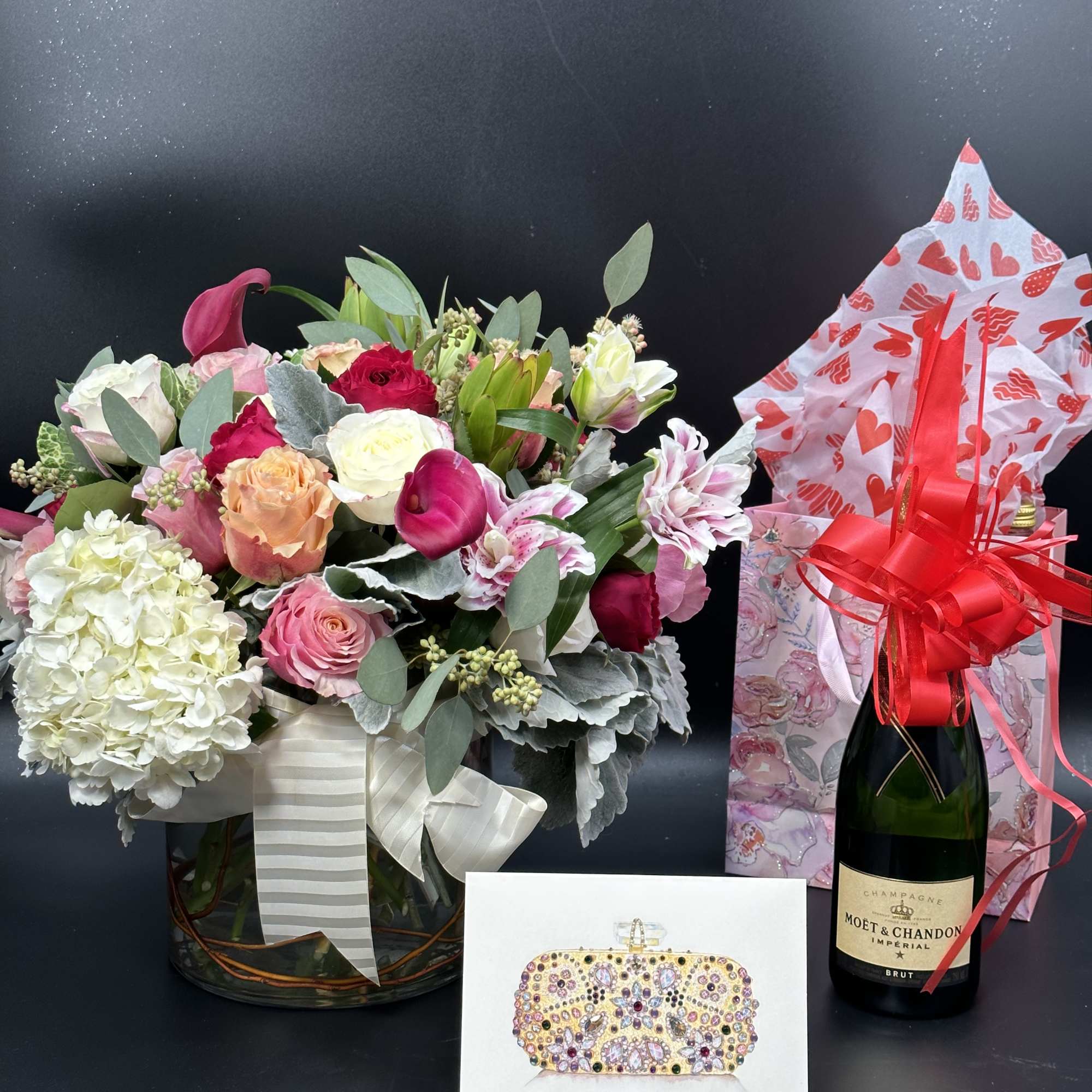 An exquisite ,one - of -a -kind floral arrangement designed for those