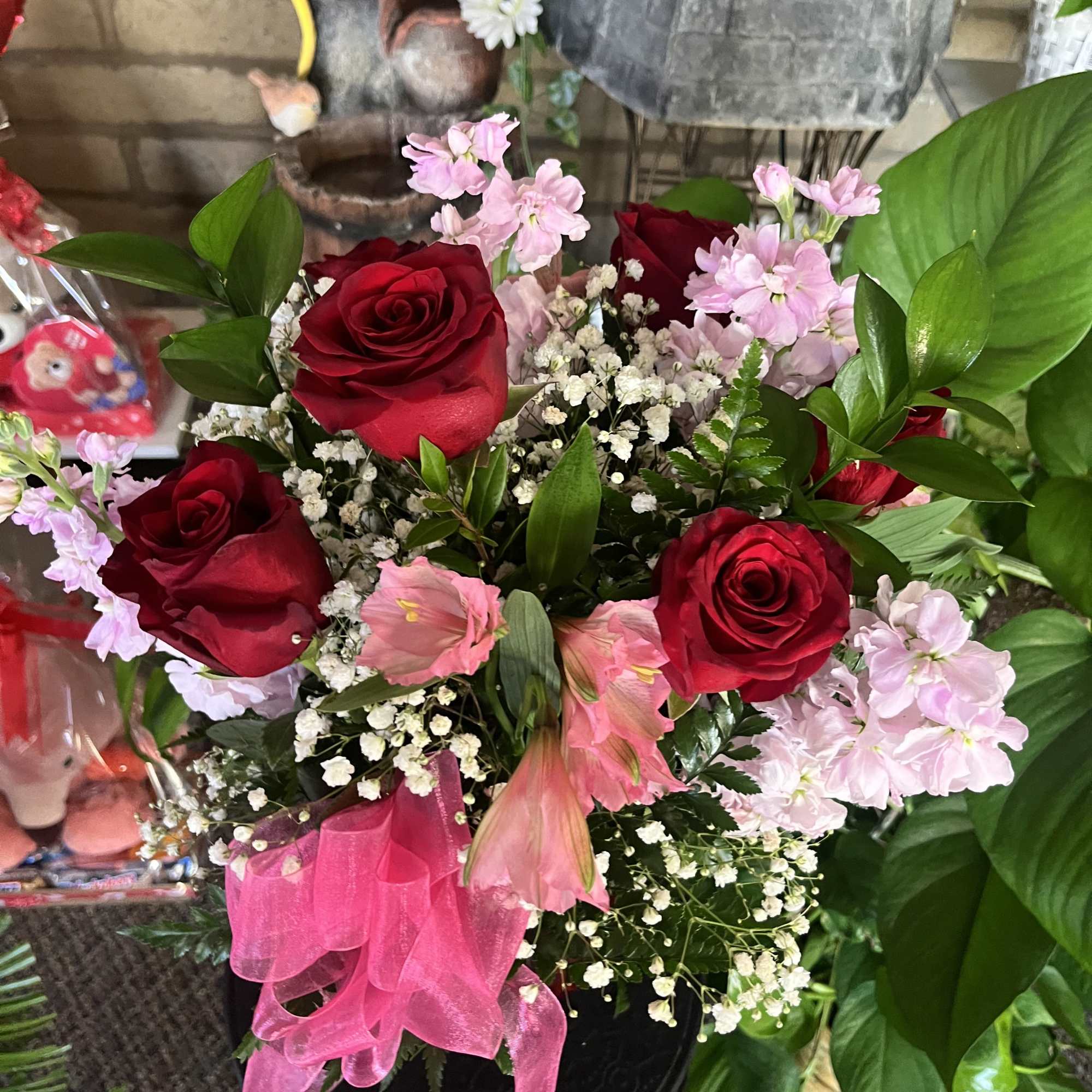 Fresh flowers in vase 