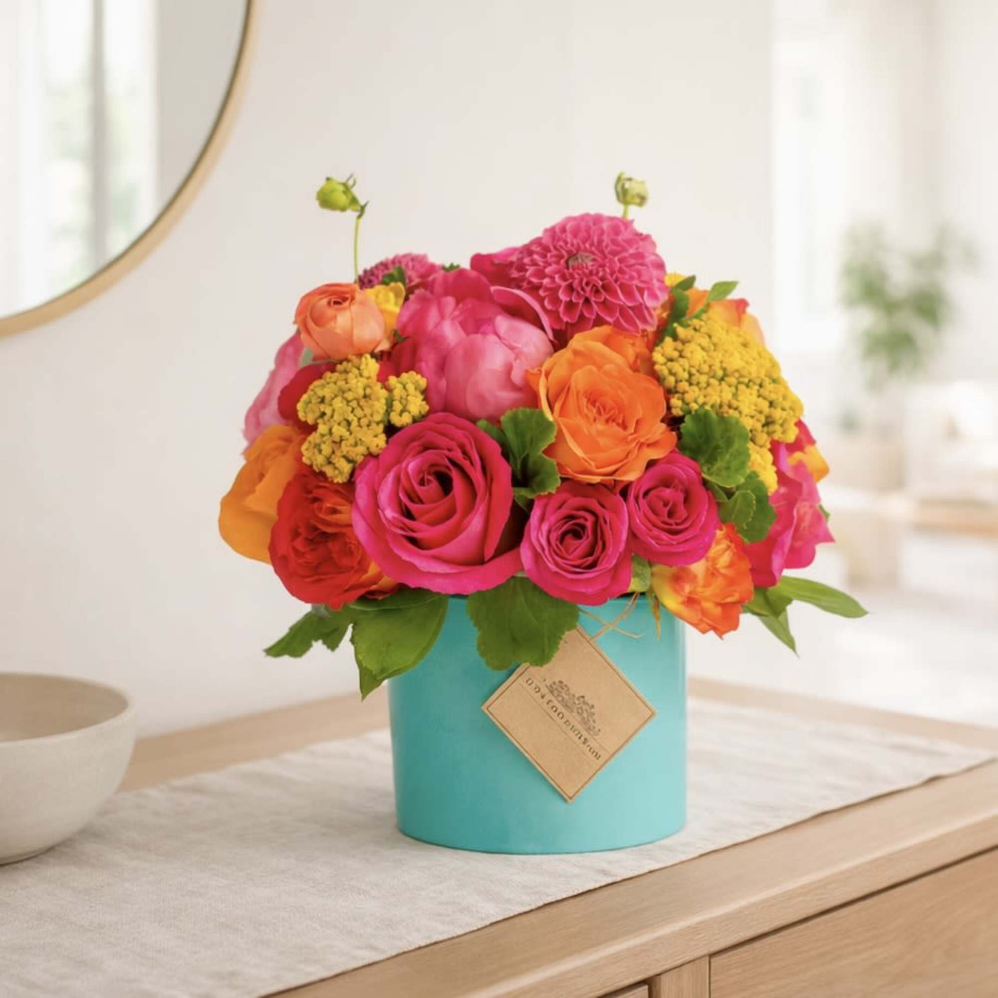 Summer Radiance Arrangement
Bring sunshine indoors with our Summer Radiance Arrangement by My