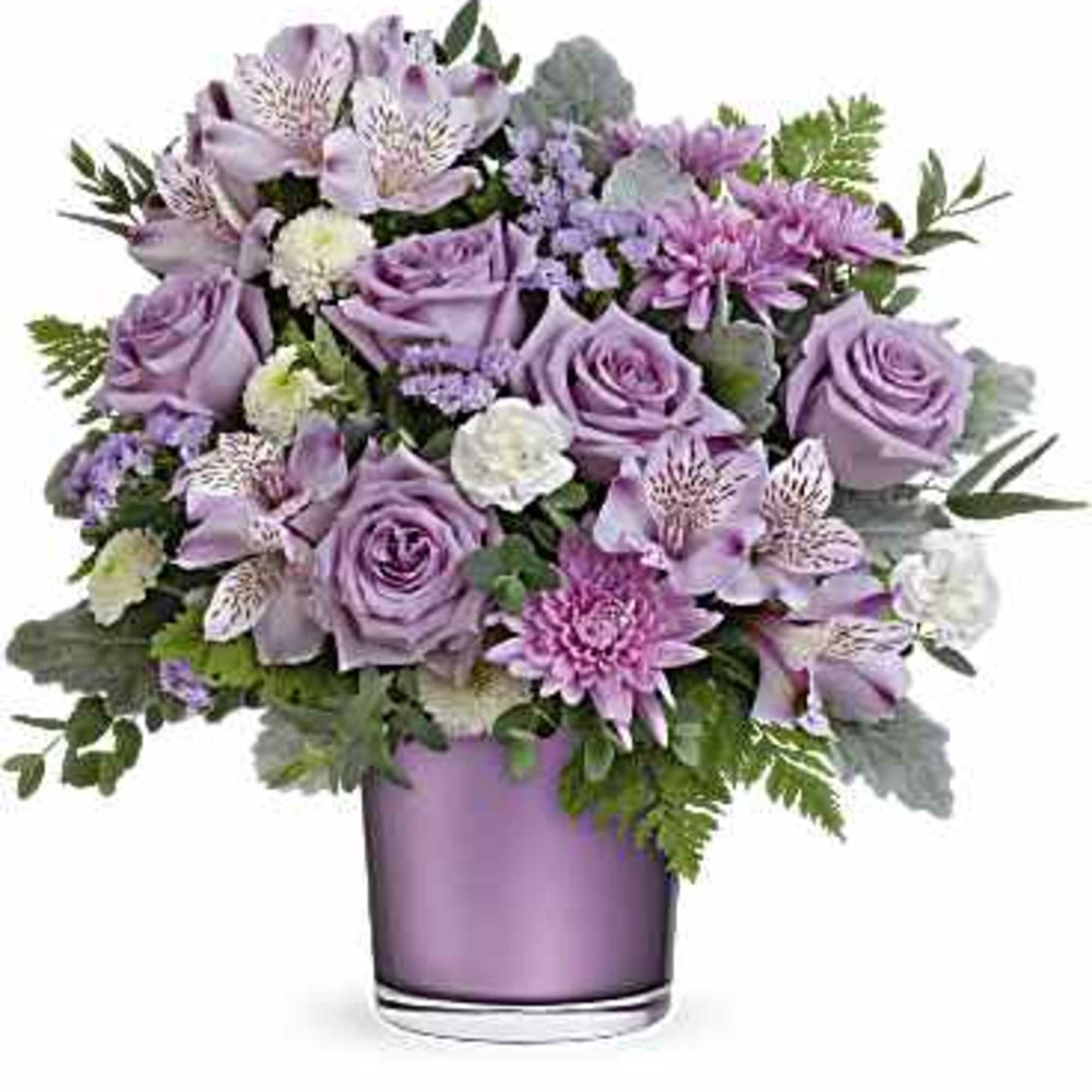 Experience the enchantment of blooms delivered! Purple roses