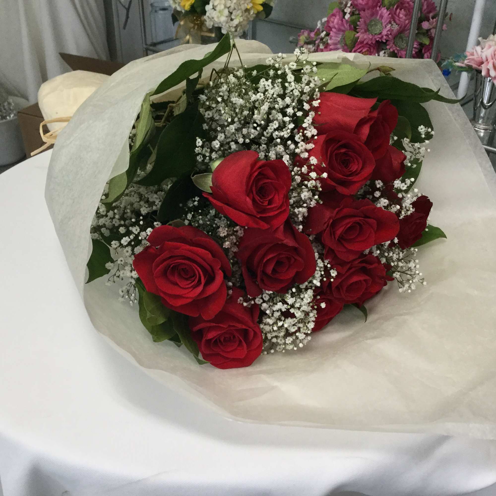 Send this one dozen red rose bouquet for every special occasion. From
