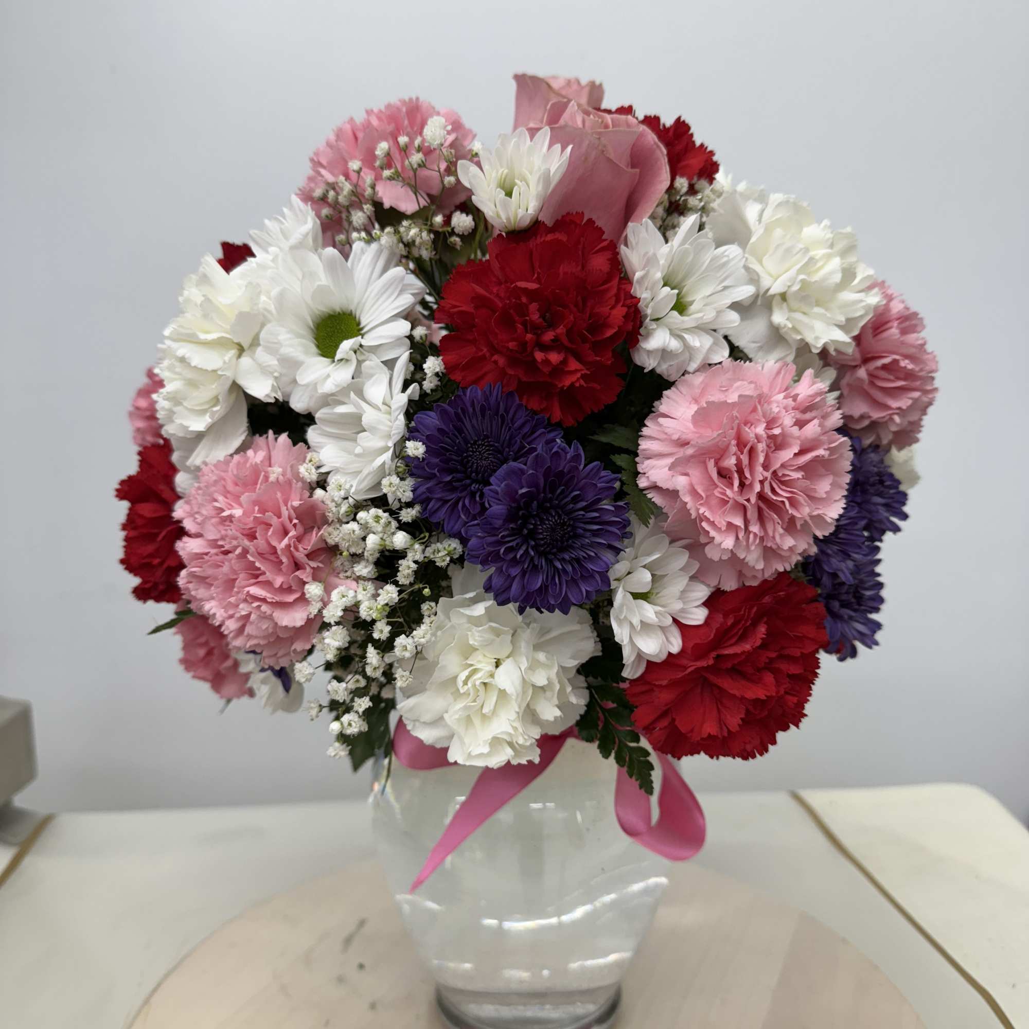 Soft and divinely delicate, this perfect pastel bouquet is pretty as can