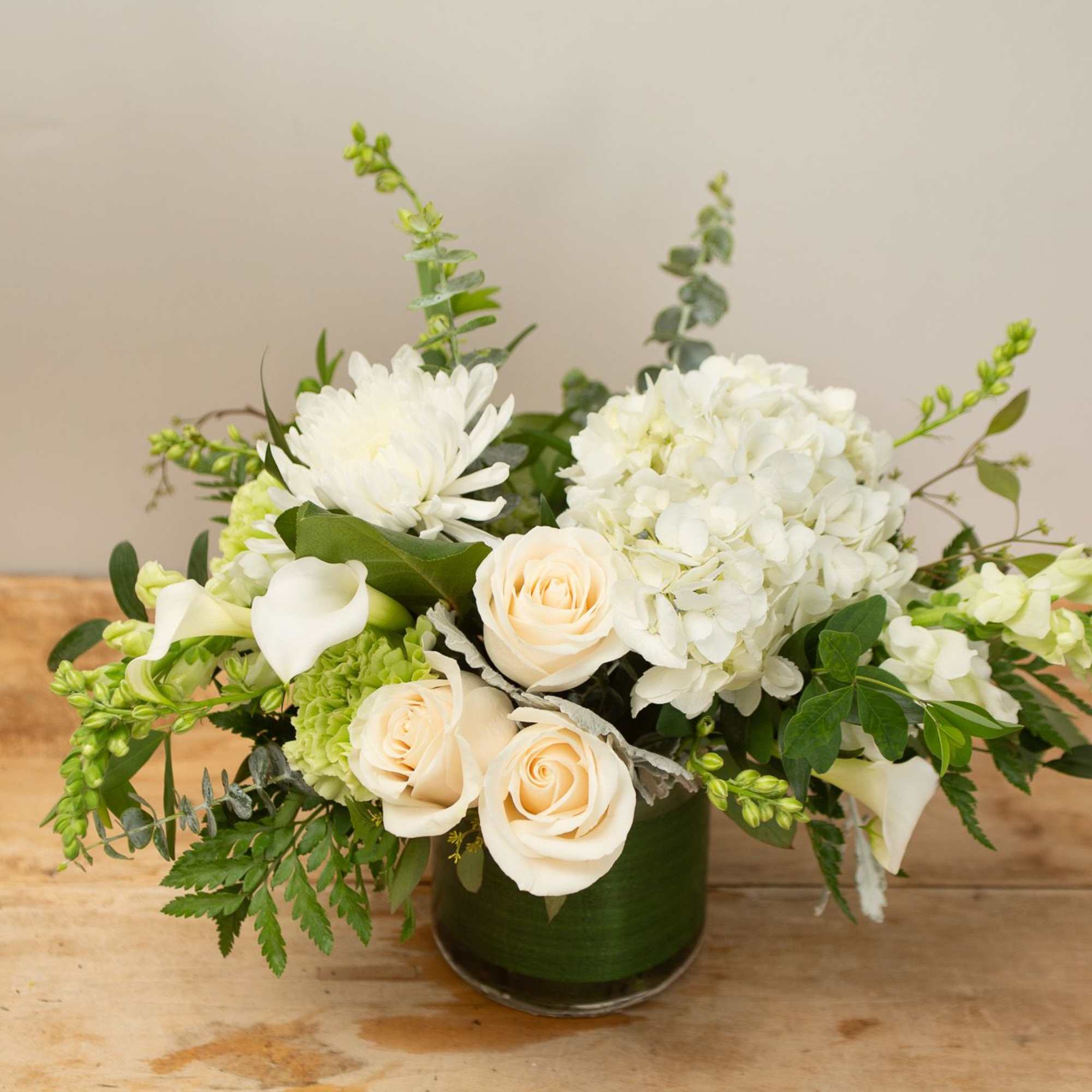 Whites and greens will always be chic  - and this collection