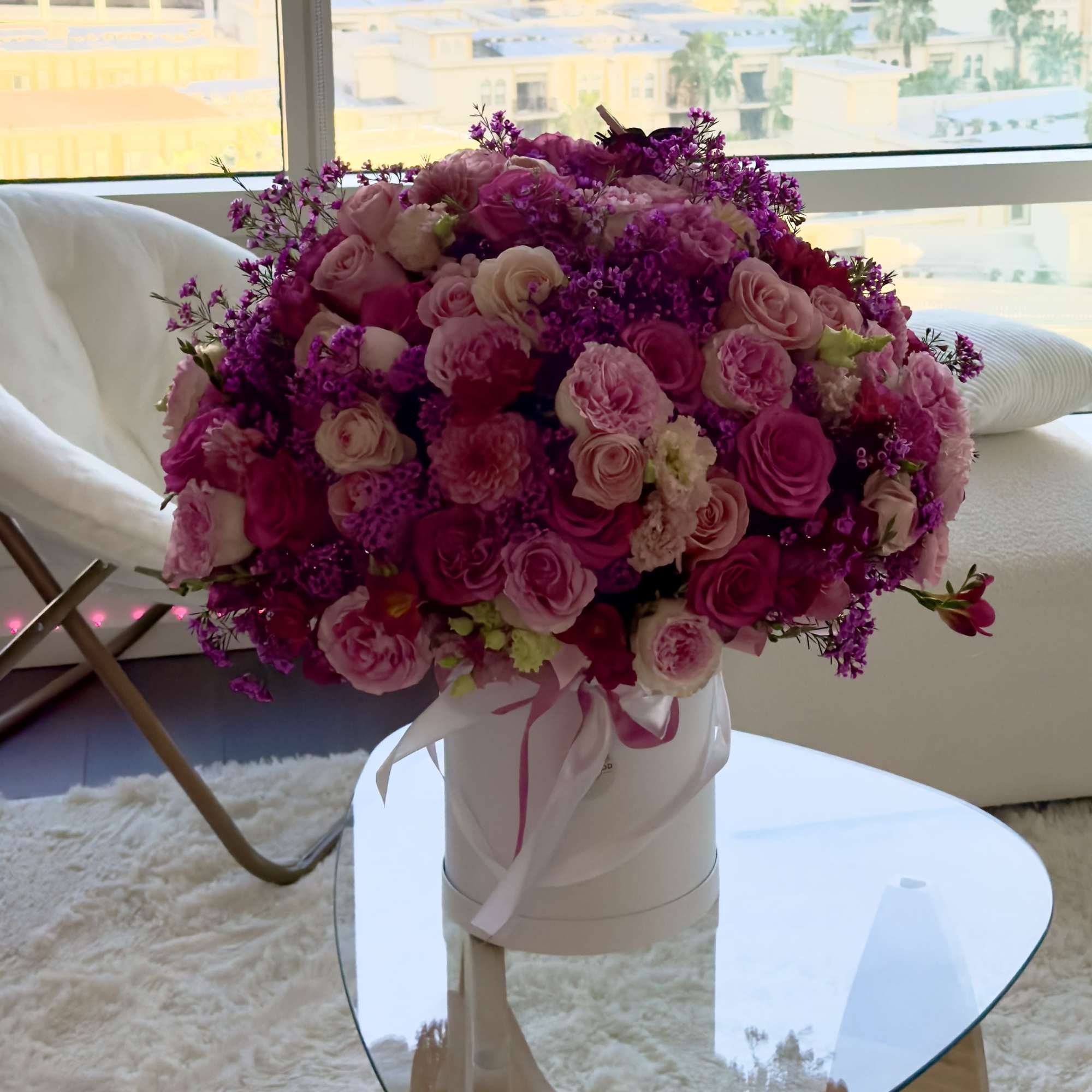 This luxury floral arrangement is a statement of elegance and refined taste.
