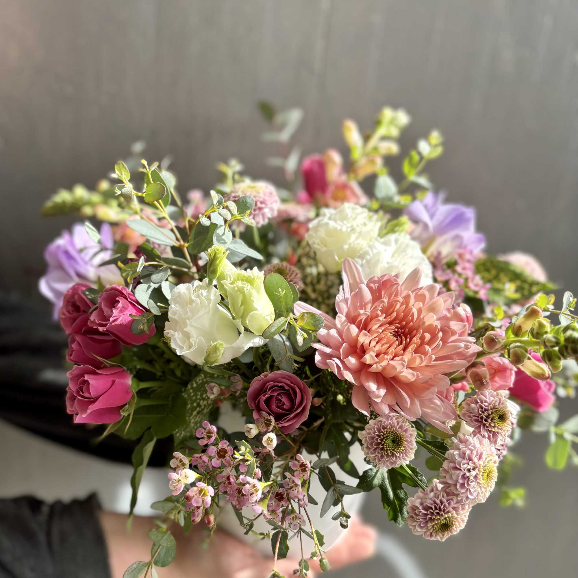 Sugar and Spice is a sweet arrangement with warm and delicious spring