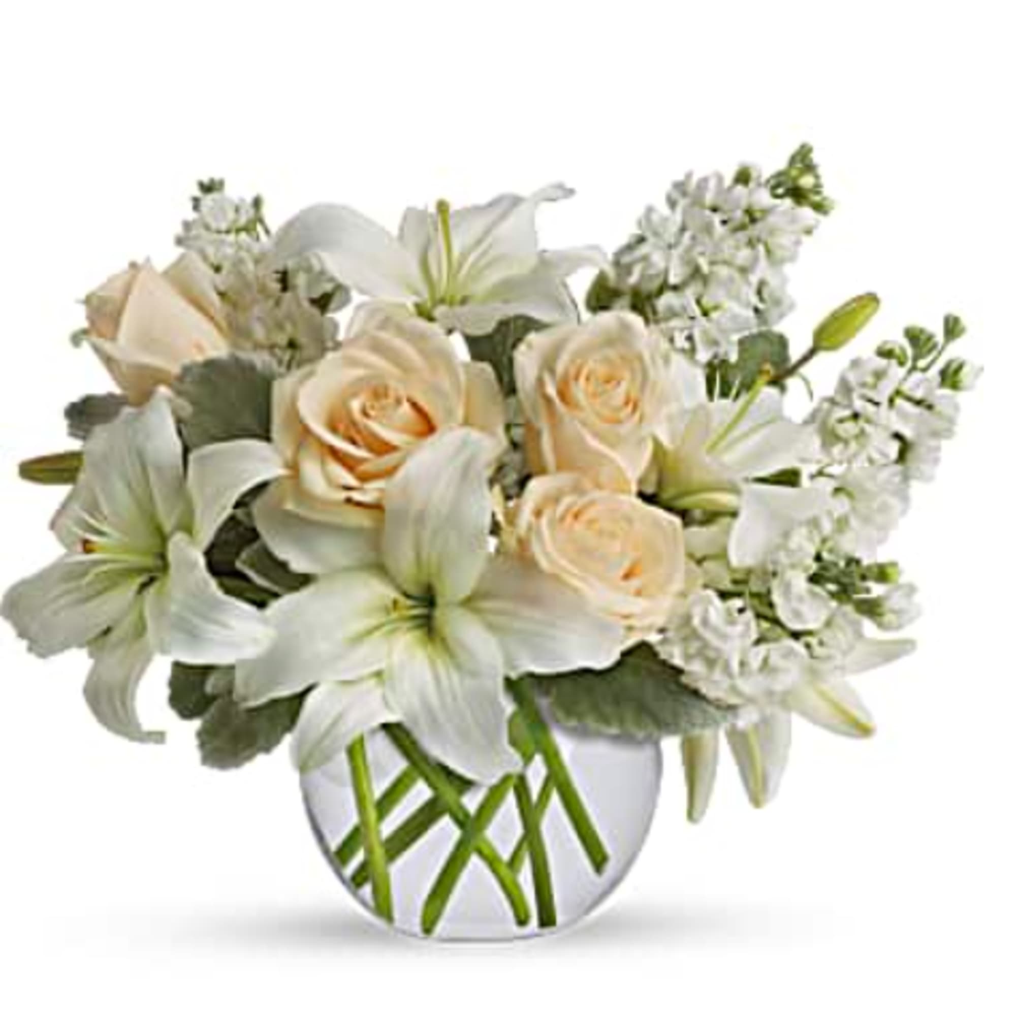 Like a vacation for the senses, this lovely bouquet delivers an oasis