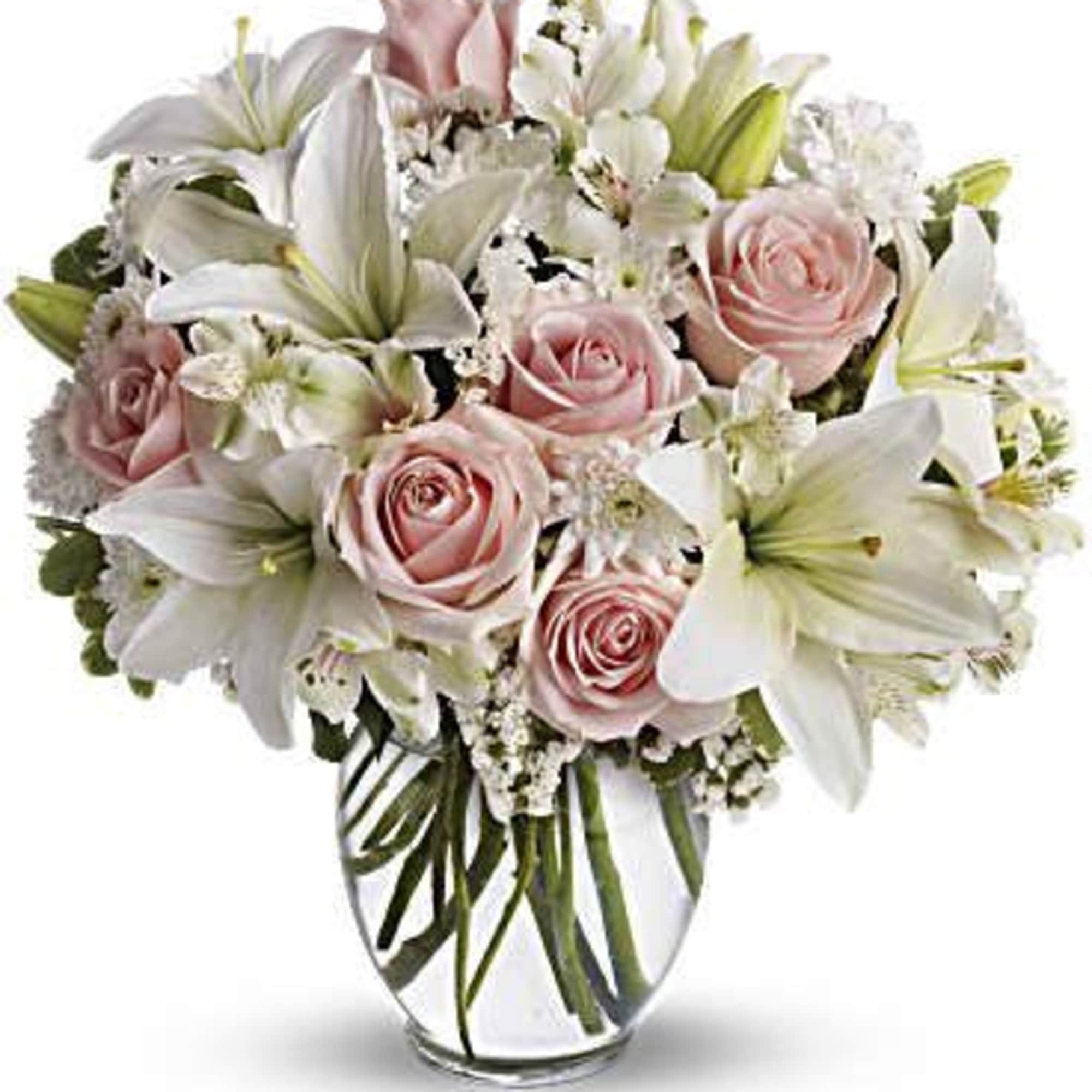 This beautiful bouquet will most certainly arrive in style! Ready for the