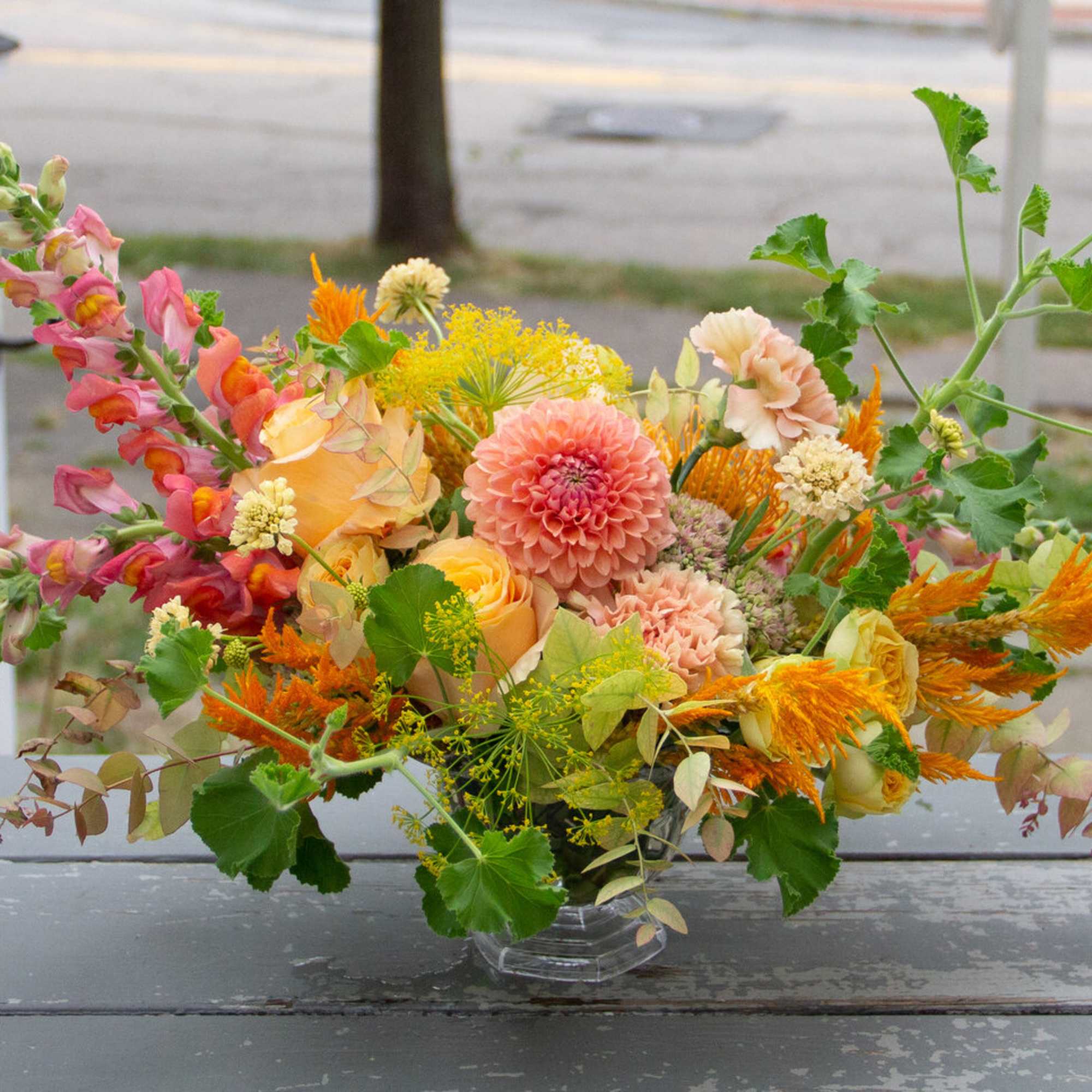 This arrangement is sure to make a special statement! Each arrangement is