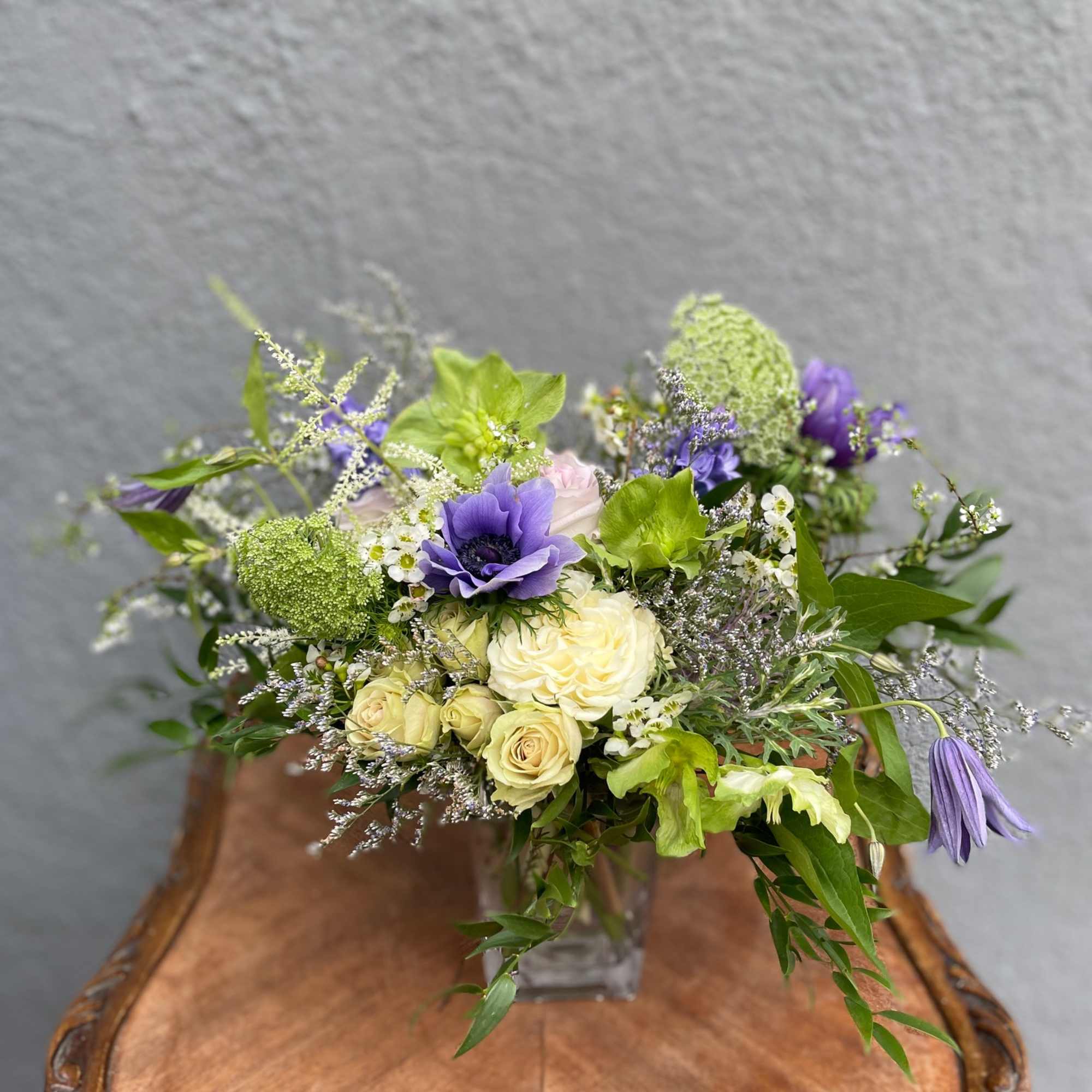 This arrangement is meant to give you that "growers bunch" feel. As