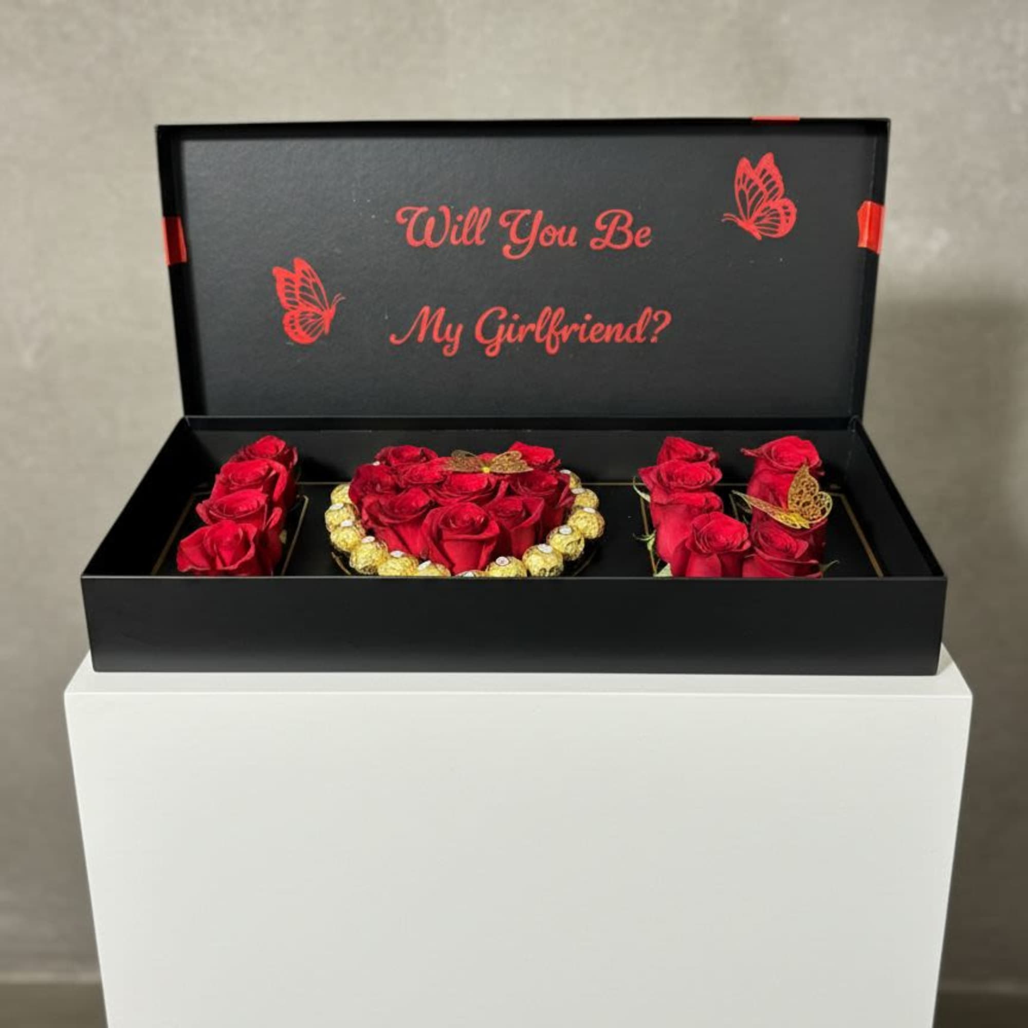 Make the moment unforgettable with our romantic floral gift box designed to