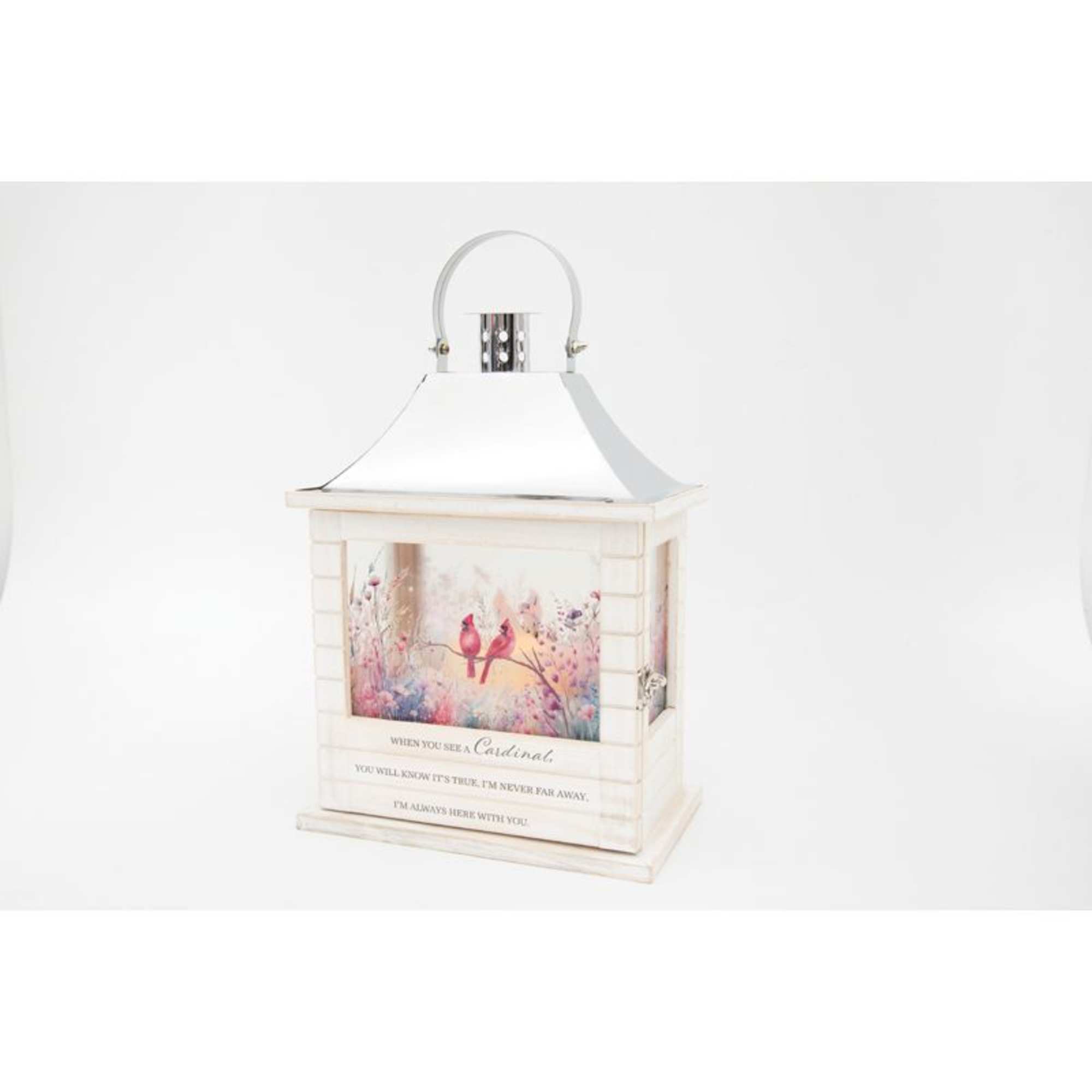 This Wooden Slat lantern is made with quality wood with a
stainless steel