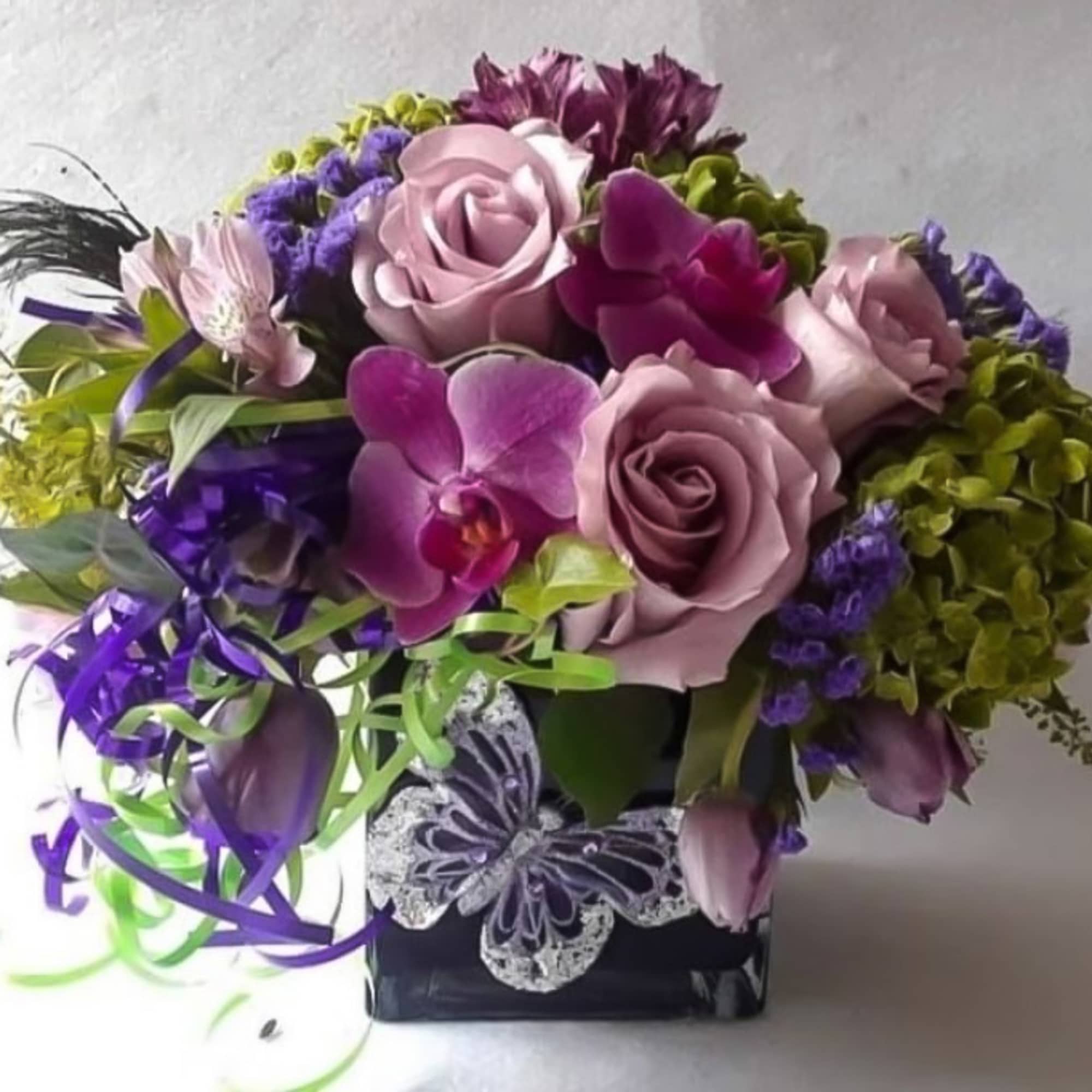Designer's choice; made beautifully from my purple blossom selection of the day