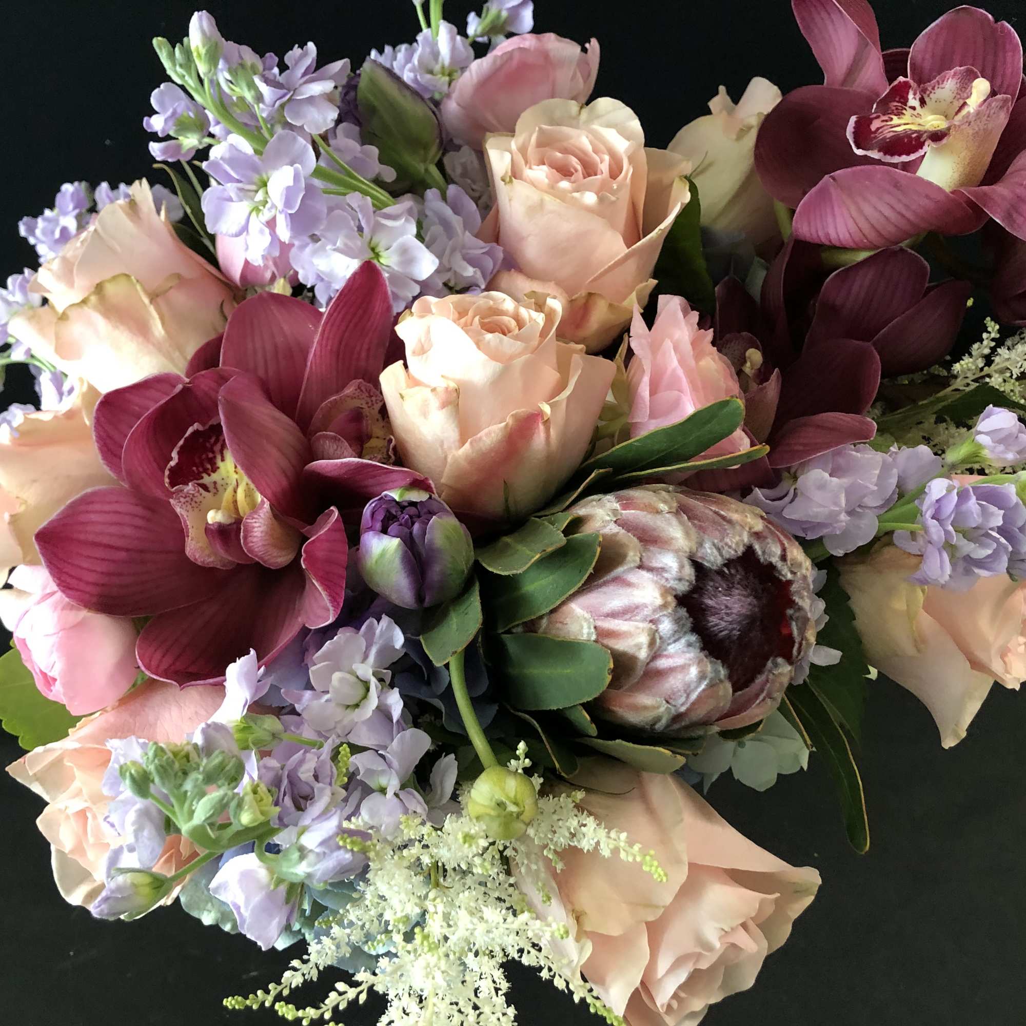 ***No specific delivery time available***
This beautiful colorful design will make her day!