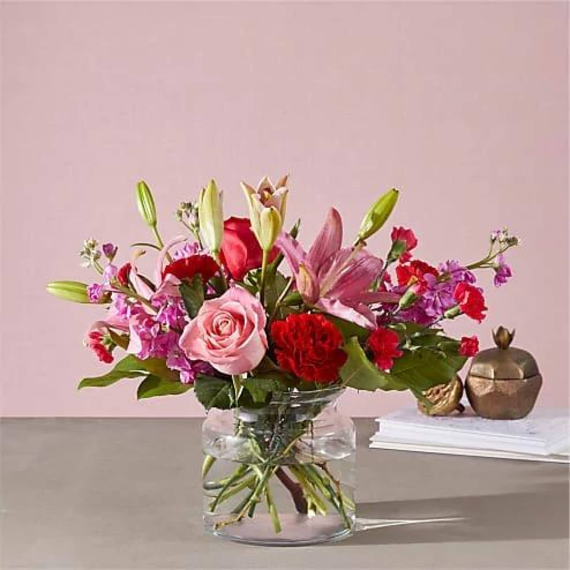 Roses, Lilies, Stock and Carnations