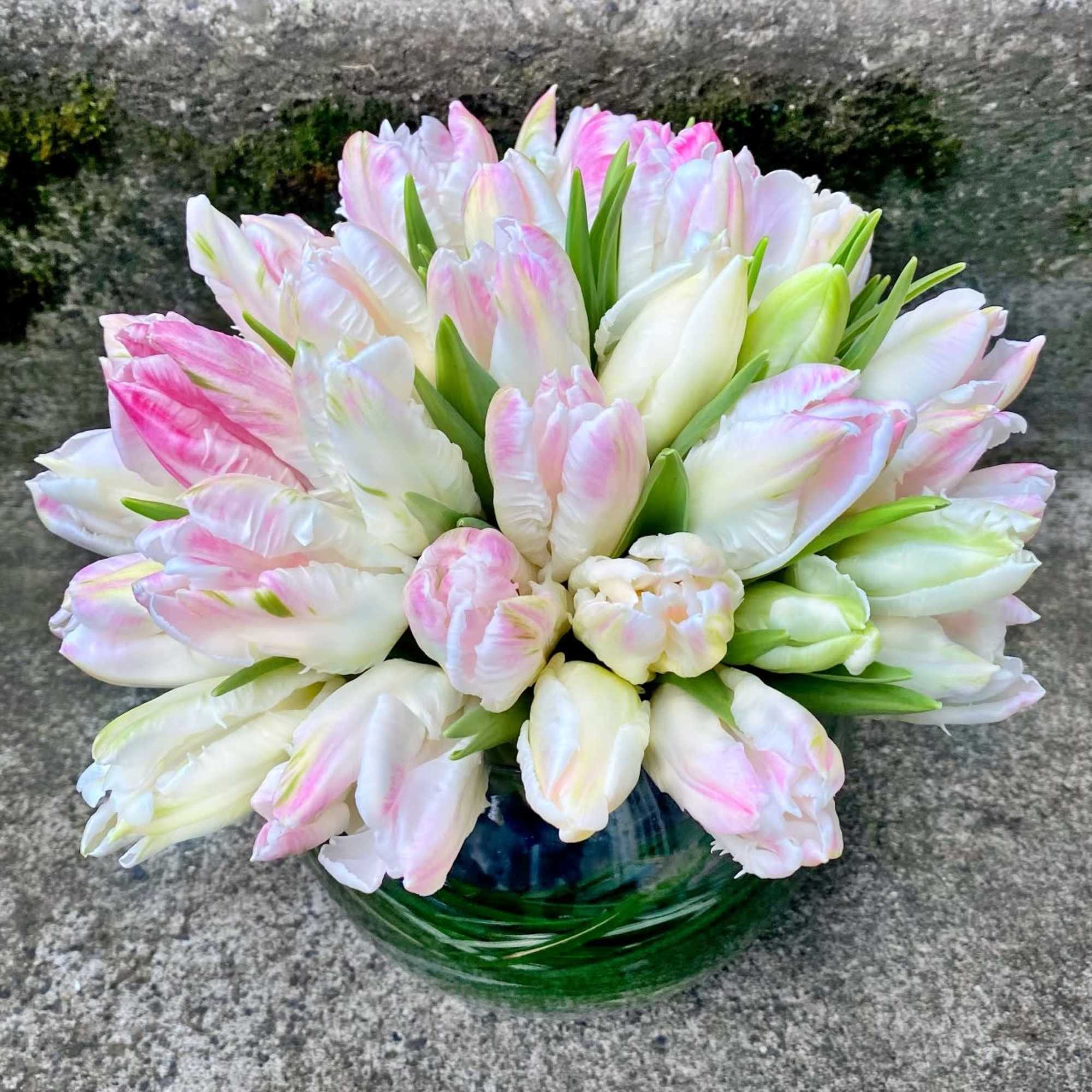 Our Tulip Bowl is a refined celebration of spring, designed to highlight