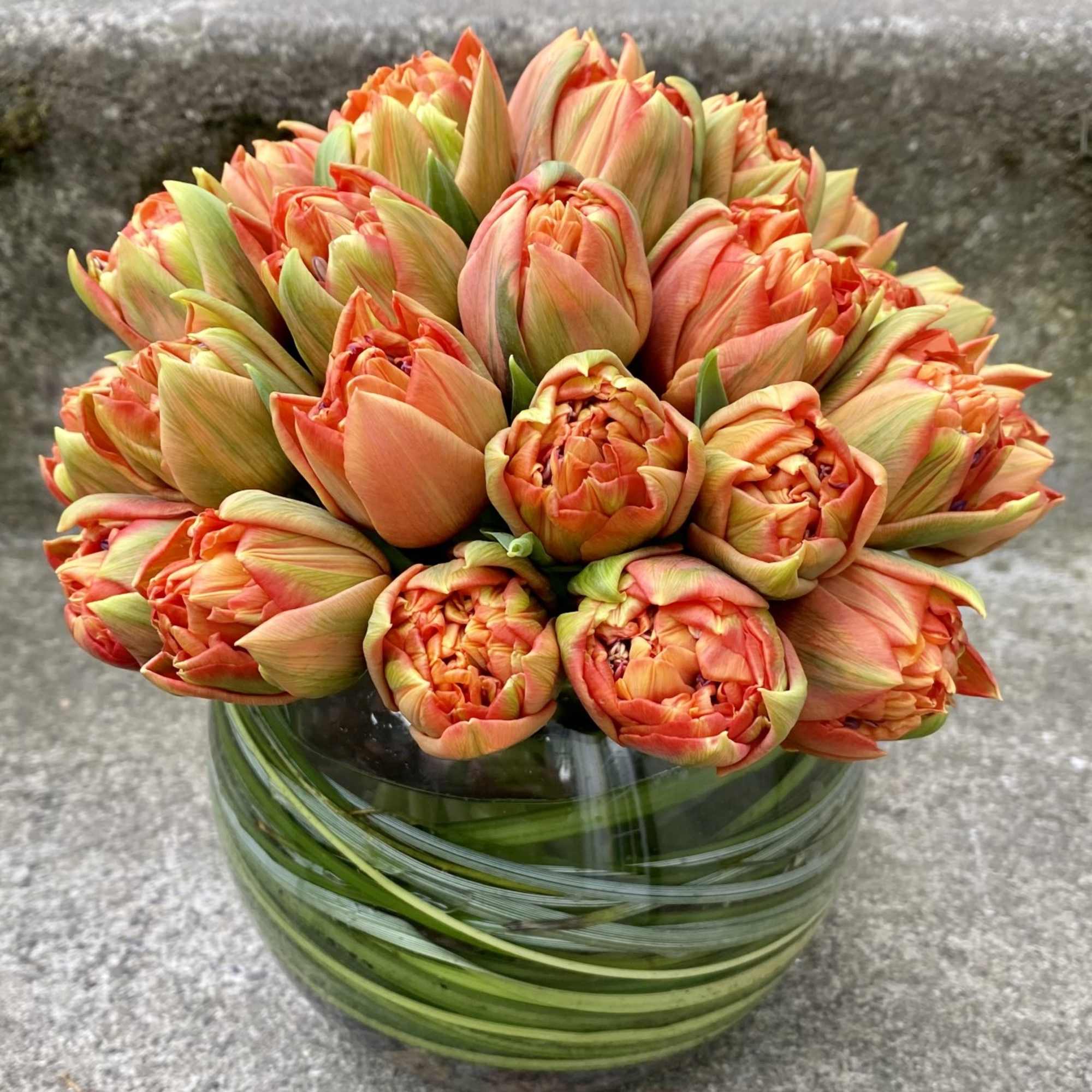 Our Tulip Bowl is a refined celebration of spring, designed to highlight