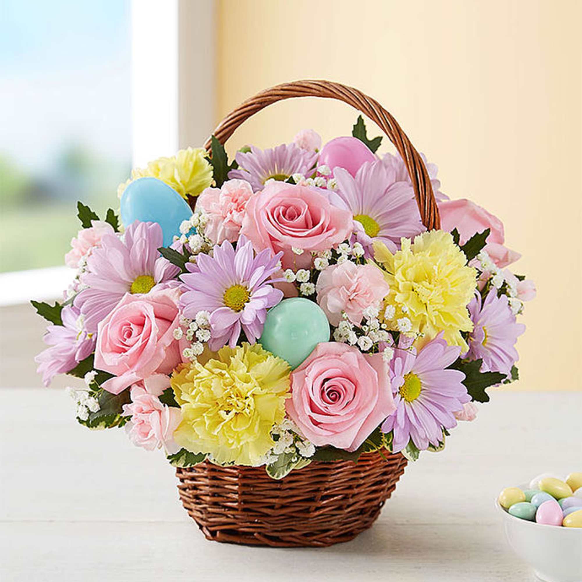 Send our delightful Easter Basket bouquet, and they&rsquo;ll carry your thoughtfulness with