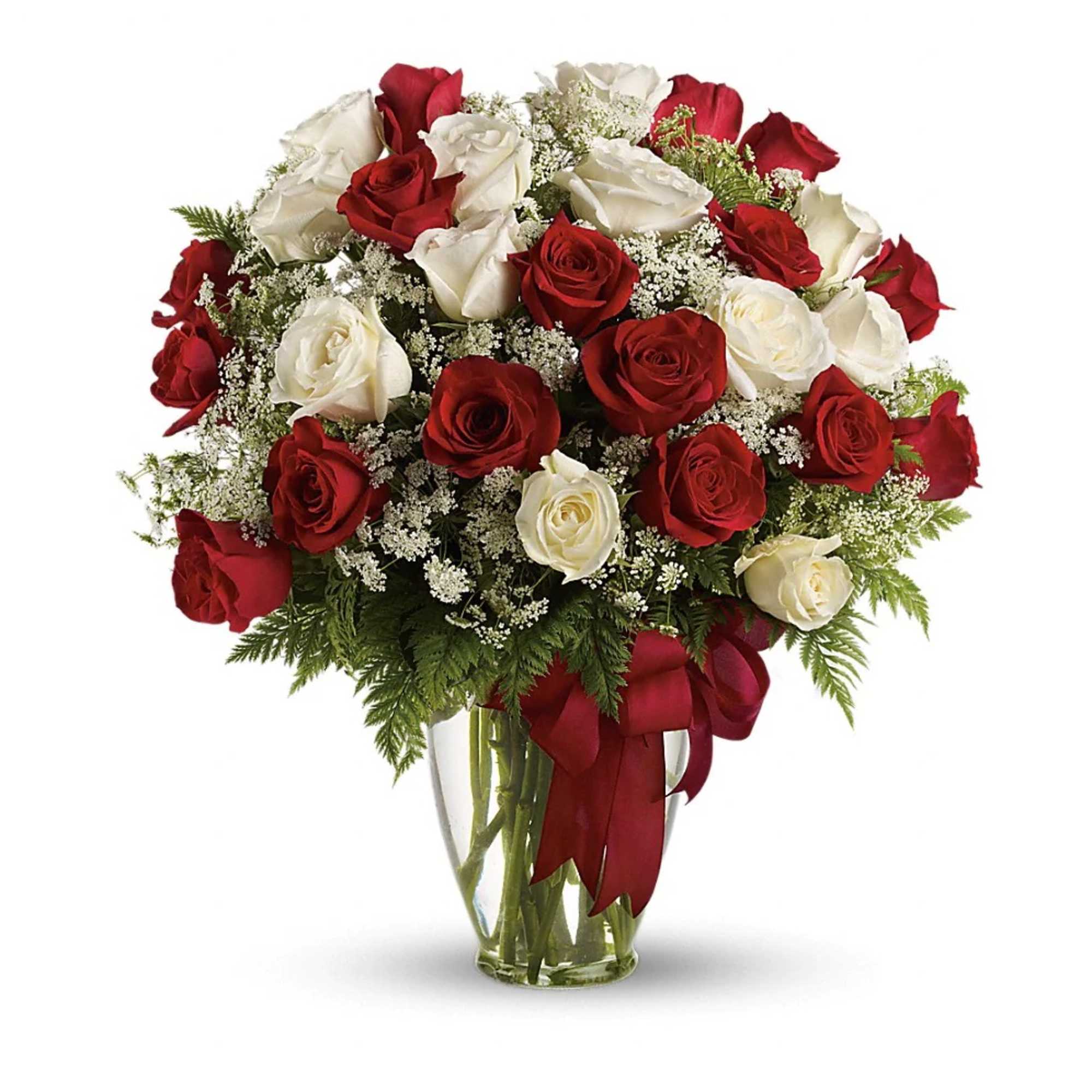 Love's divine, and roses are too. At almost two feet tall, this