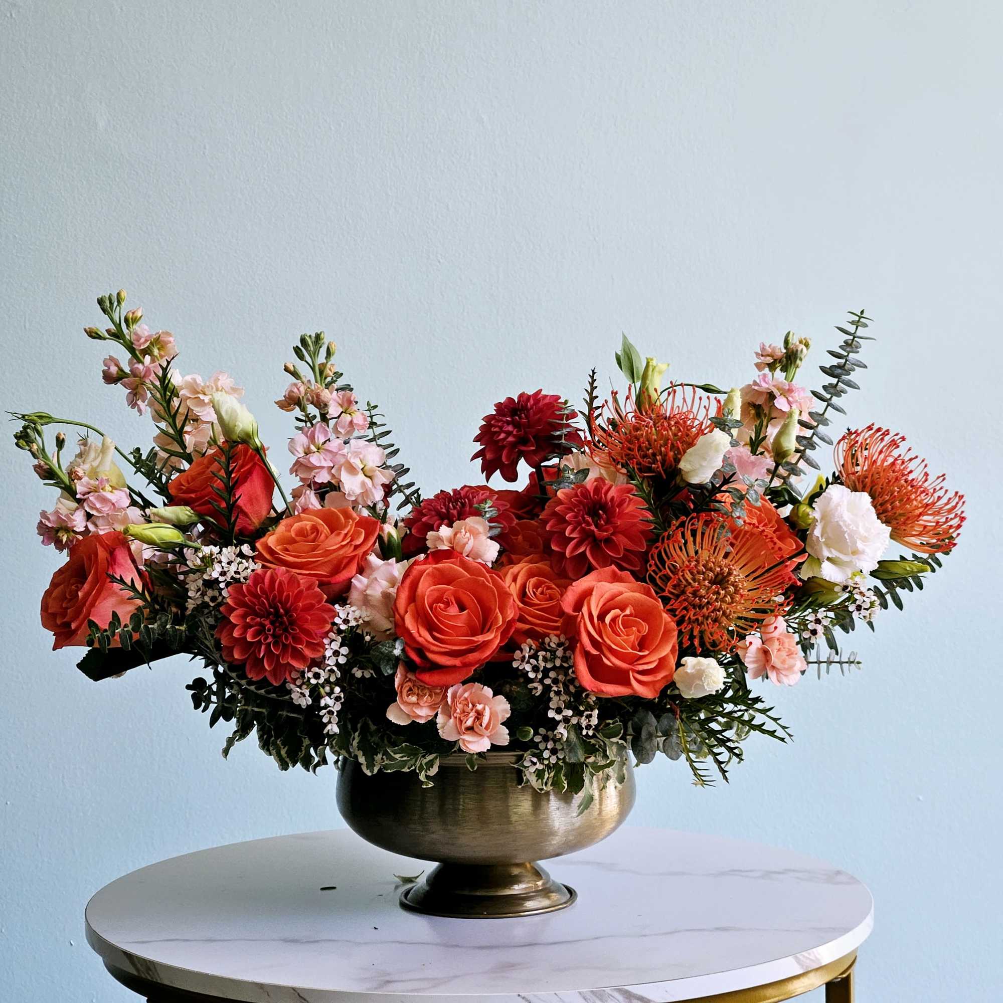 Bring warmth and elegance into any space with our Golden Hour arrangement.