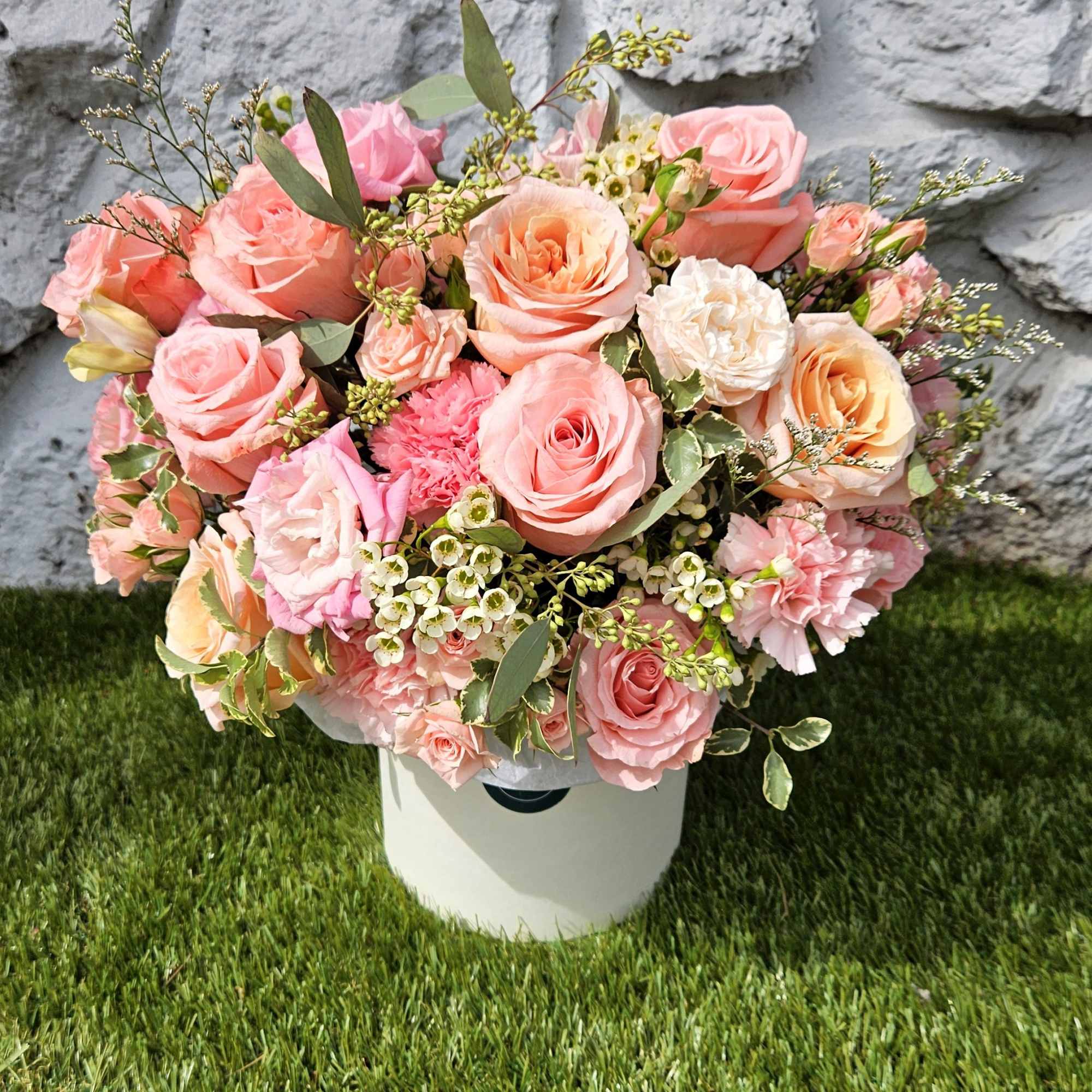 Pretty in Pink Arrangement is a romantic display of gorgeous pink roses