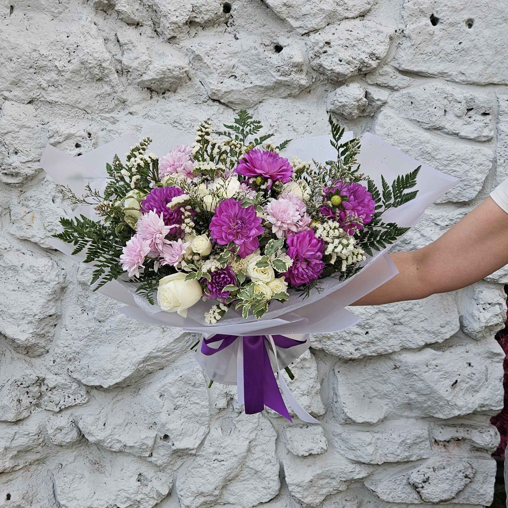 Drift into a world of enchantment with our Purple Haze Bouquet -