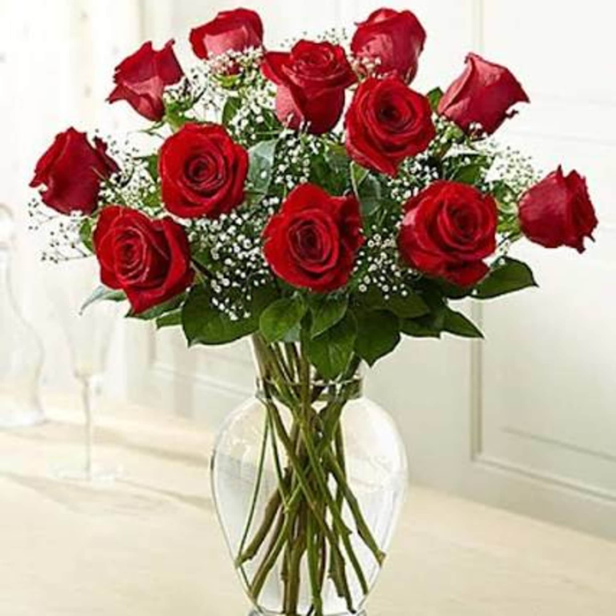 For the perfect special day &ndash; this bouquet of a dozen red