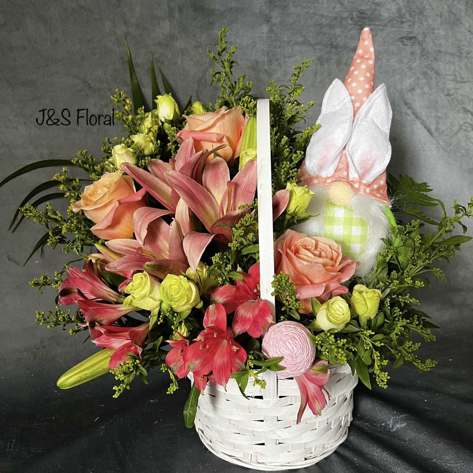 Introducing Our New Design The Easter Gnome Basket , where elegance meets