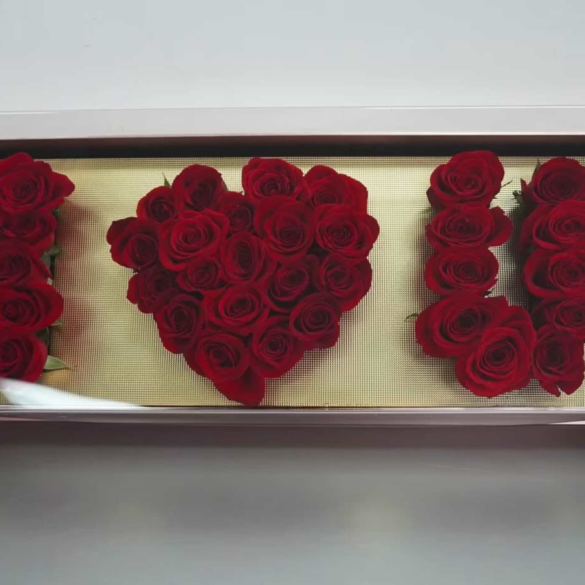 Beautiful black I love you box, chocolate or roses in the hearts