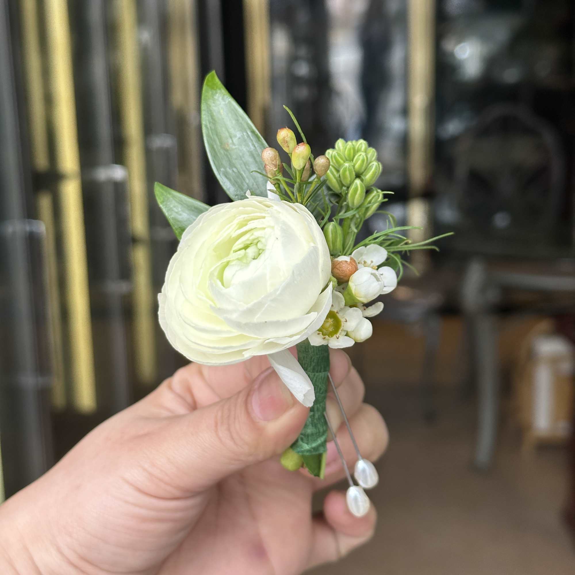 Es un ramo de novia compacto.

Las im&aacute;genes son como punto de referencia