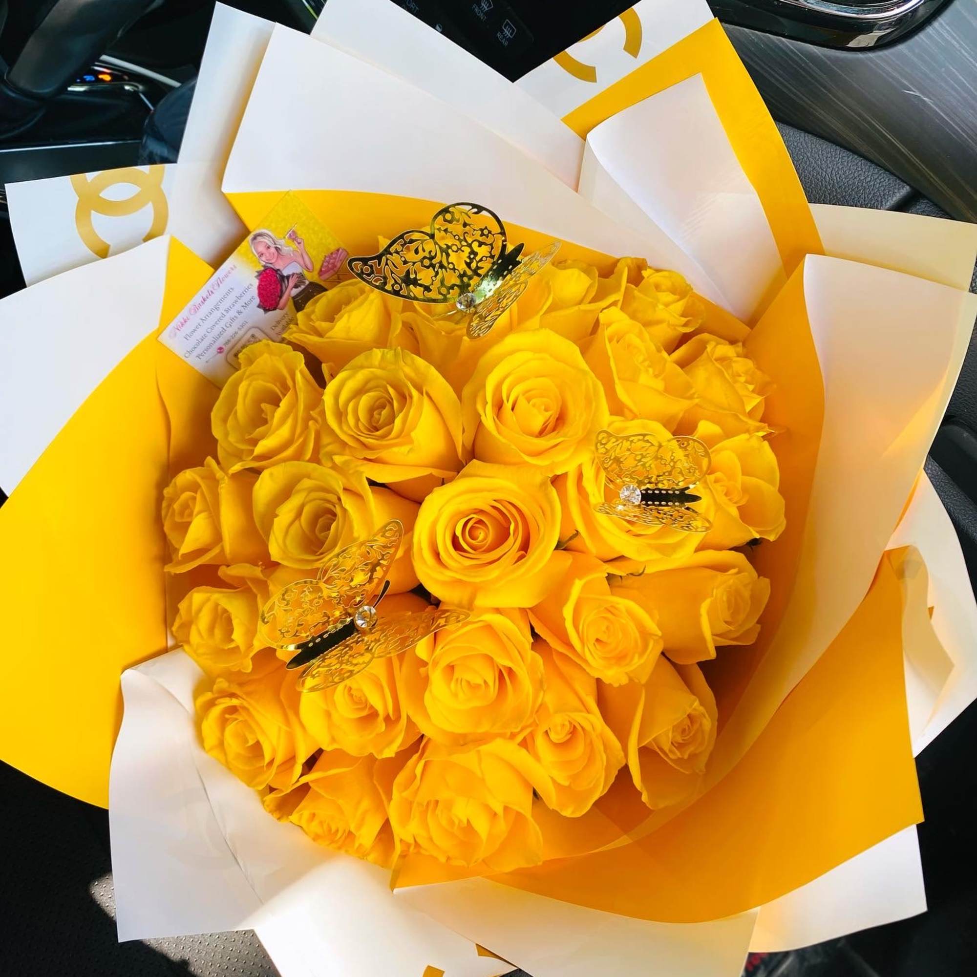 Brighten someone&rsquo;s day with the radiant beauty of our 25 Yellow Roses